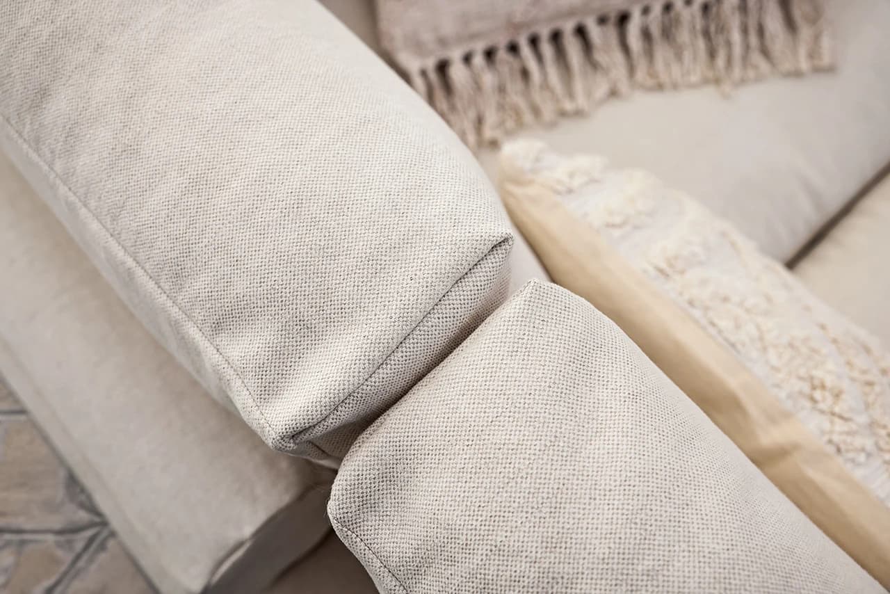 Sofa Palmdale - 3-Sitzer, inkl. Kissen, Stoff, Natur