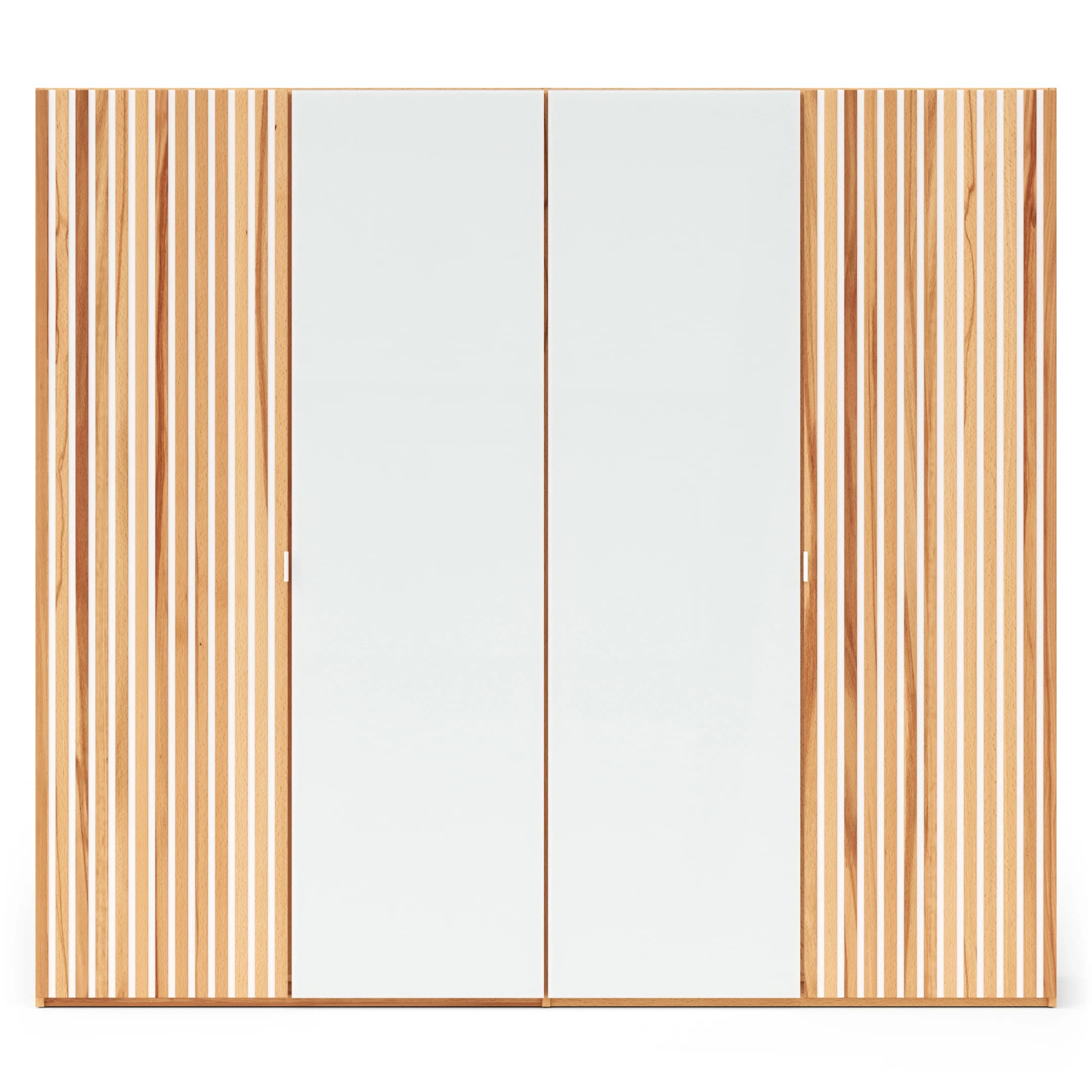 Drehtürenschrank Tigris - B. ca. 240 cm, Kernbuche massiv, geölt