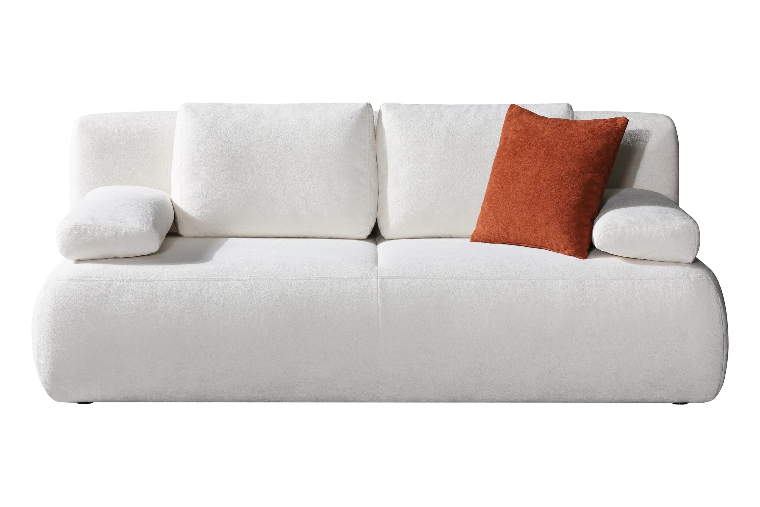 Schlafsofa EM Sintra - Schlaffunktion mit Bettkasten, Stoff, Natur