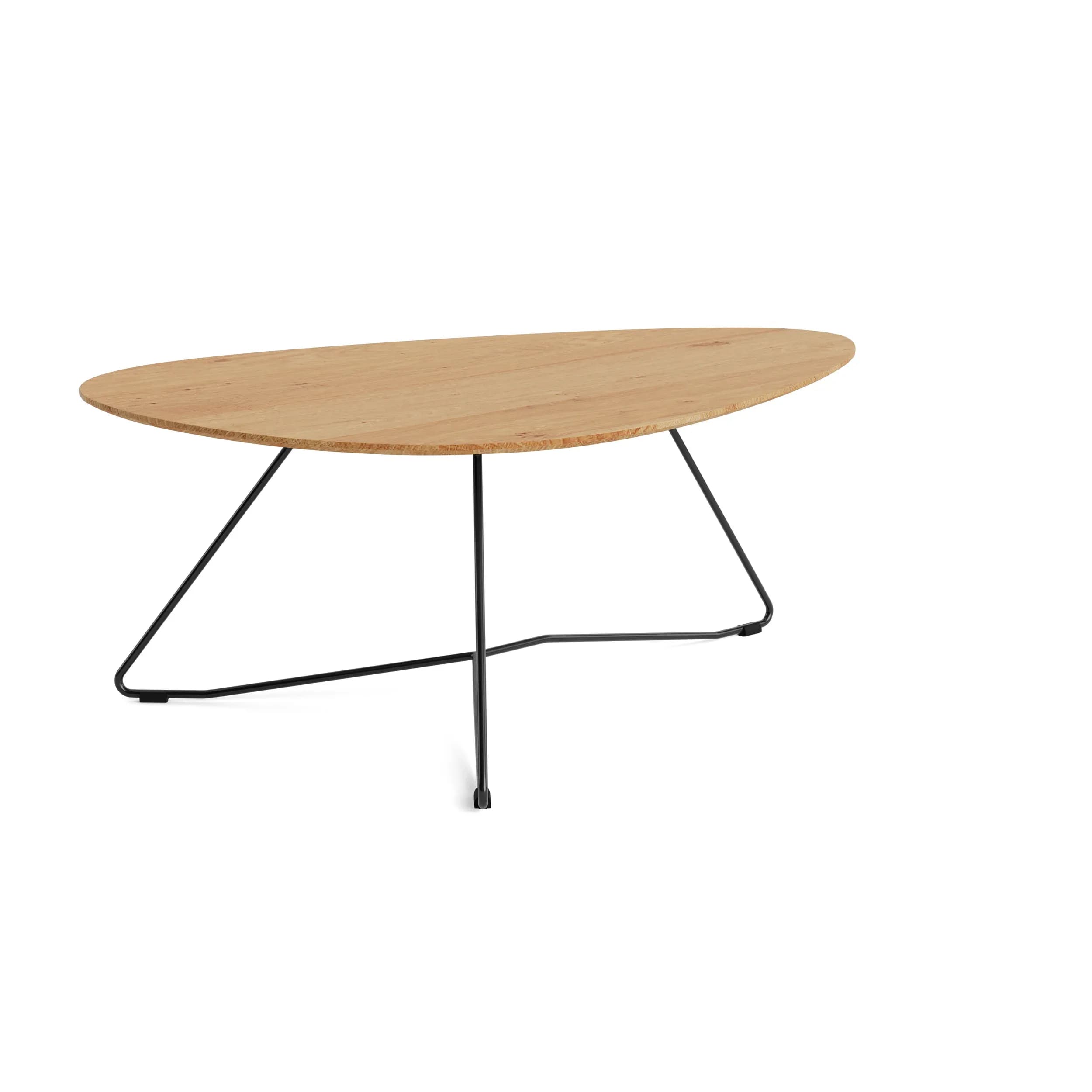 Couchtisch Oliva - LBH ca. 100x70x37 cm, Eiche massiv, Natur geölt