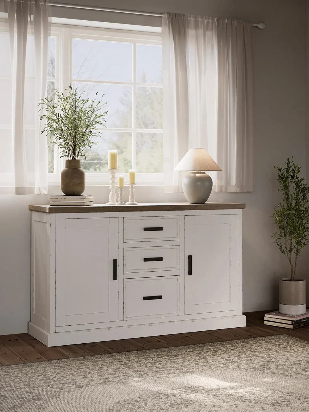 Anrichte Litchfield Oak - XO 9010, Antique / XO Gray