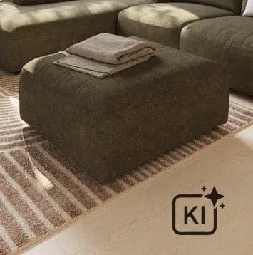 Hocker Liendo - Stoff, Olive