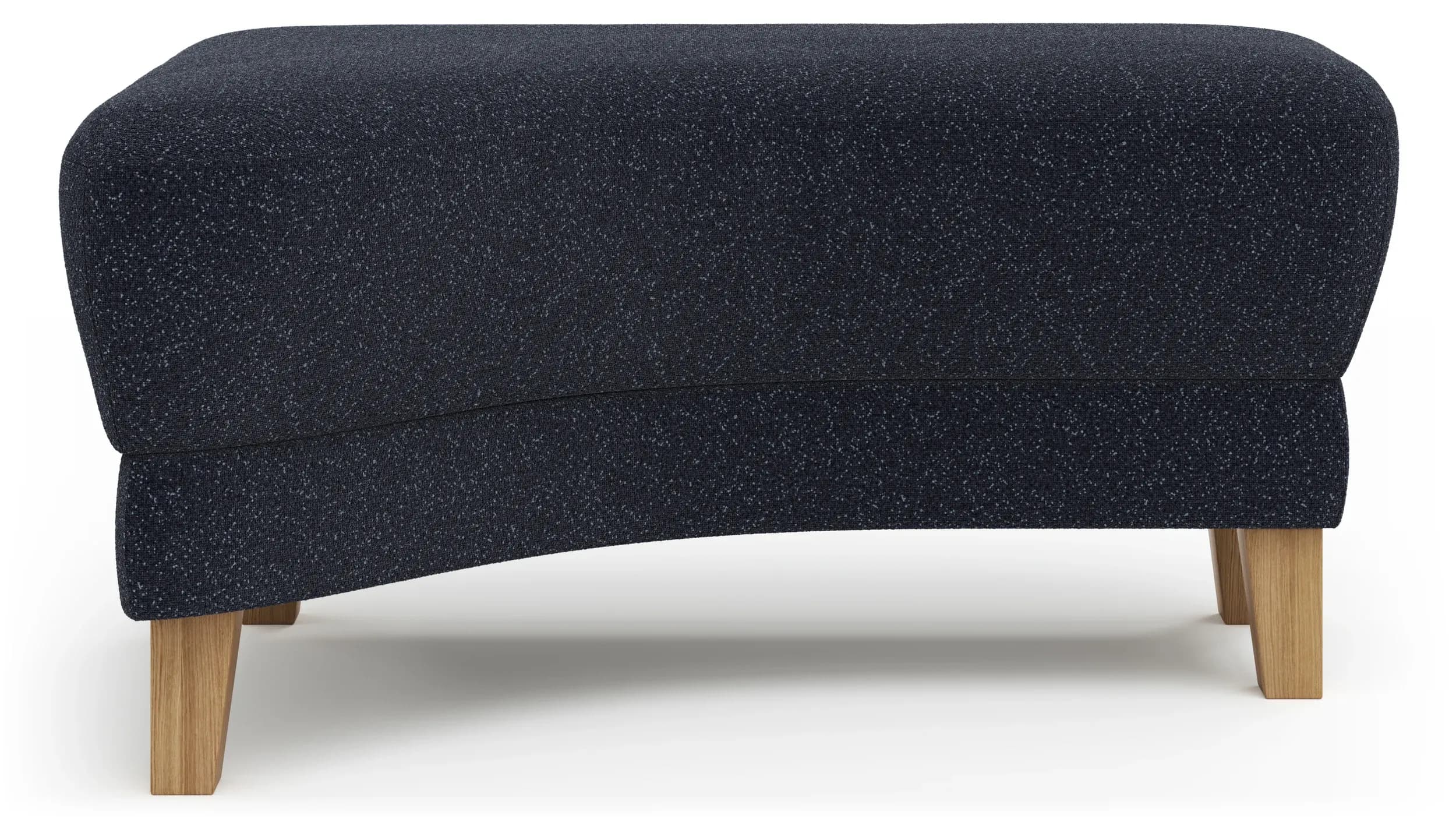 Hocker Stamford - gebogen, Links, LB ca. 89x65 cm, Stoff, Dunkelblau
