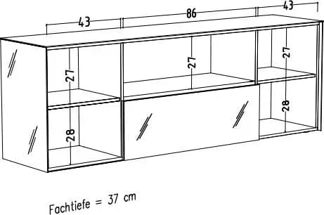 Lowboard - B ca. 181 cm, Olivgrün