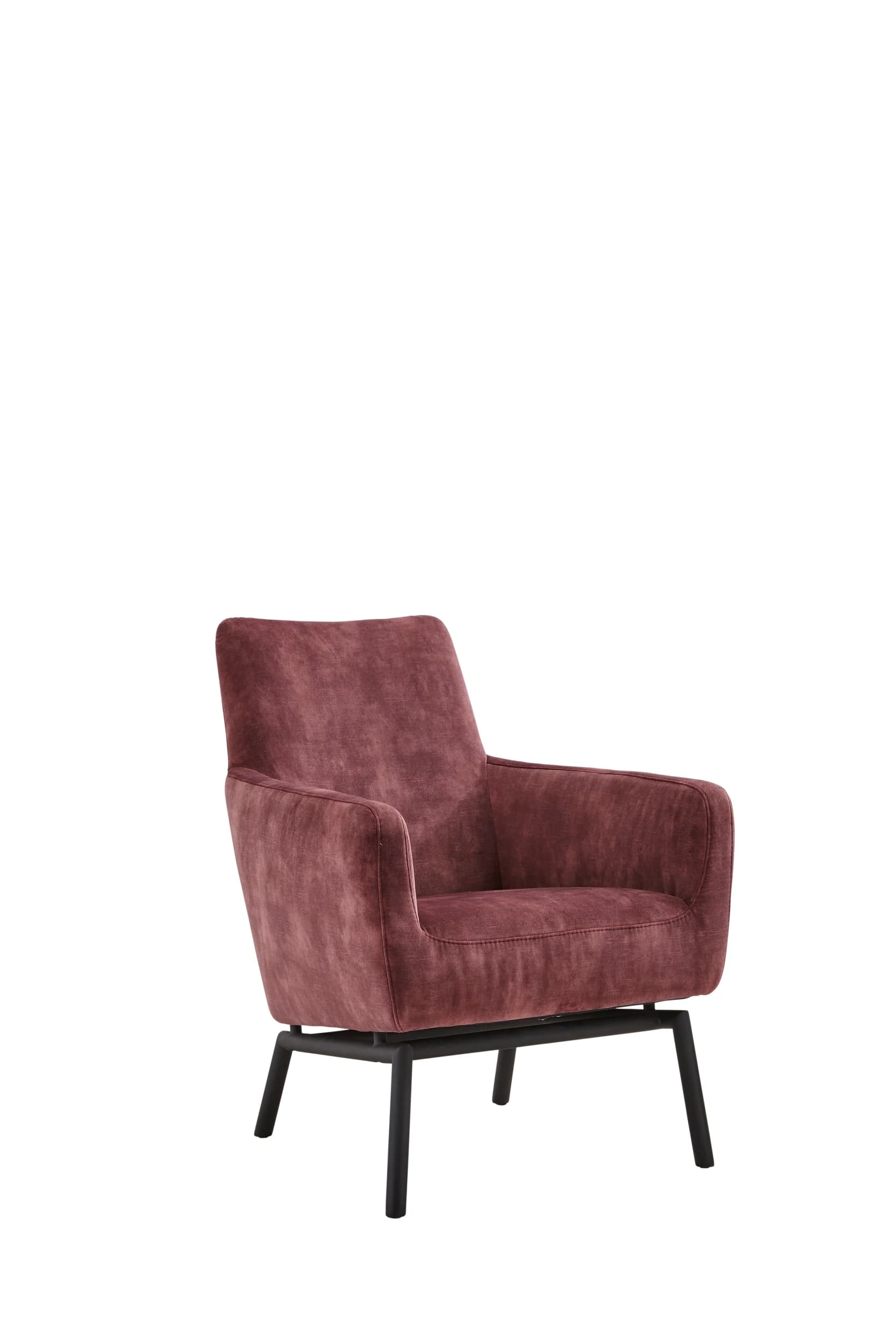 Sessel Matina - Größe L, Velour, Weinrot