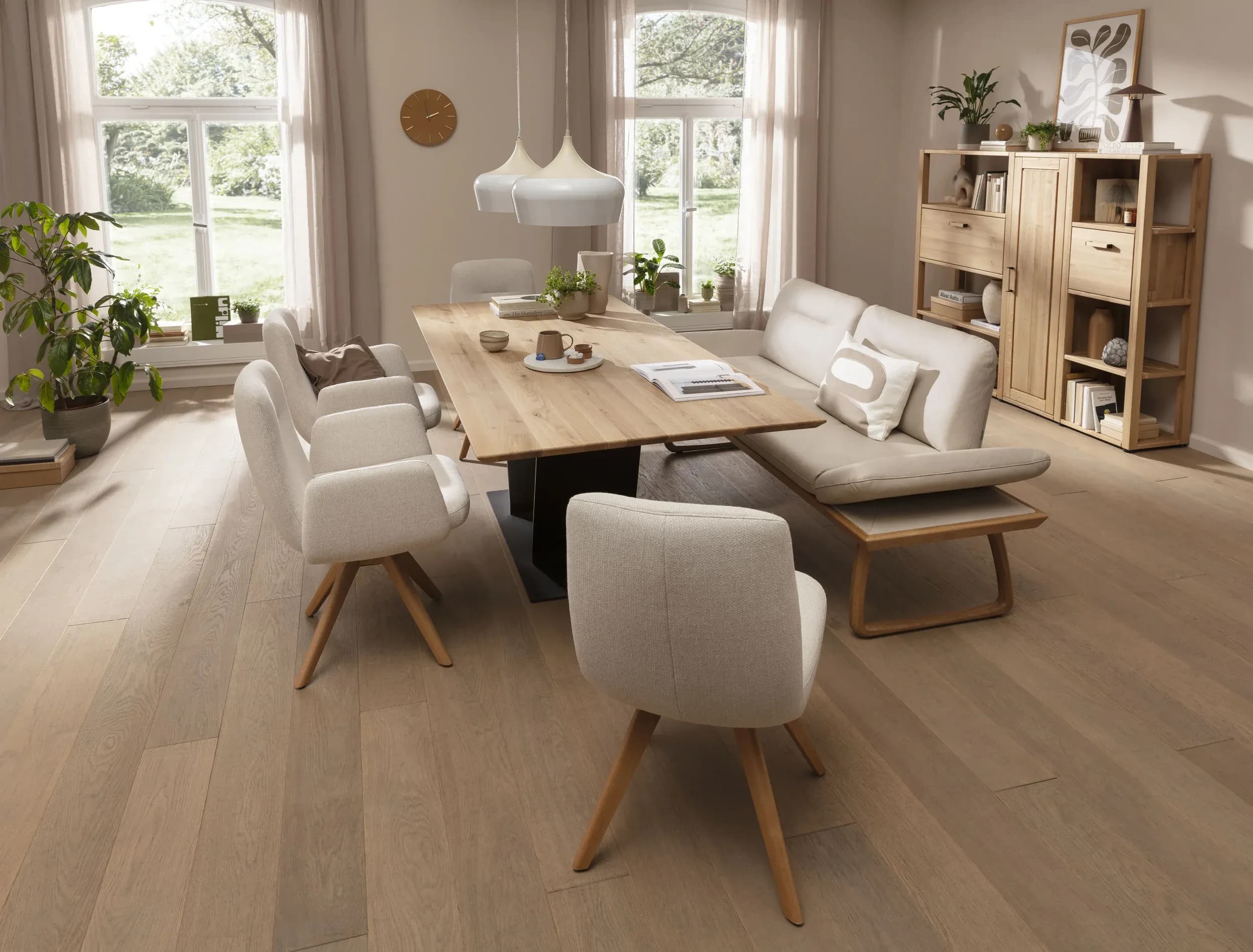 Highboard Elara - Eiche massiv, legno geölt