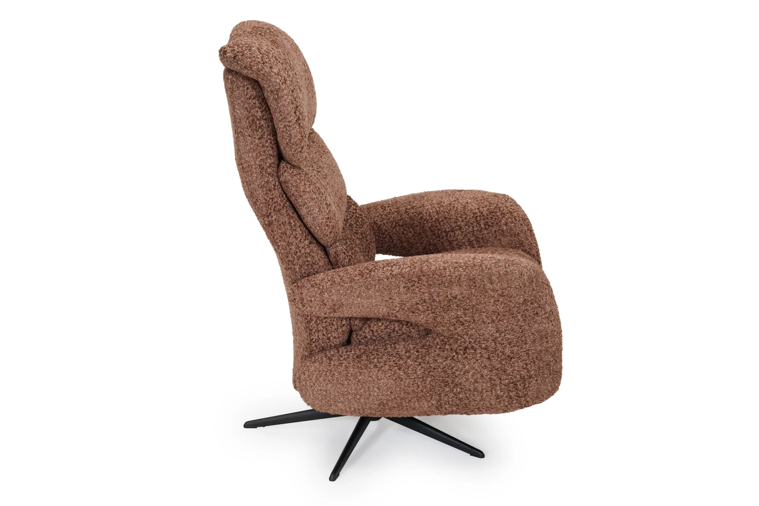 Sessel - Relaxfunktion, Stoff, Hellbraun