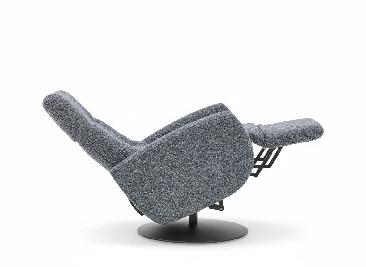 TV-Sessel - Größe S, Relaxfunktion, Kopfteil verstellbar, Stoff, Marine