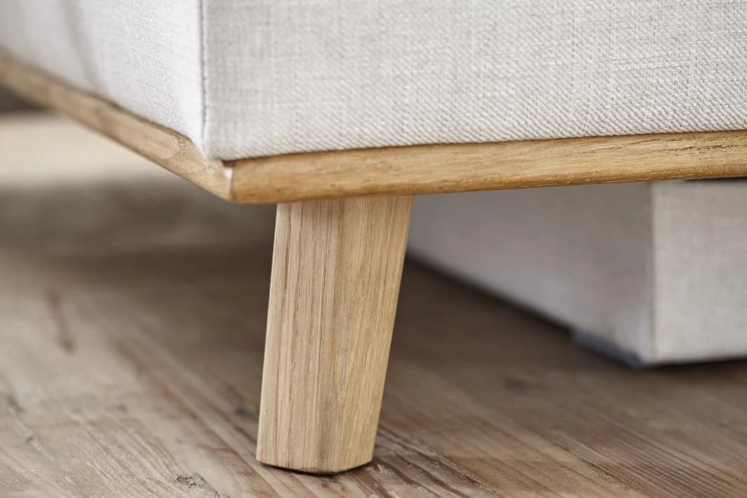Sofa Lakeville 2 - 2-Sitzer inkl. Schlaffunktion mit Bettkasten, Stoff, Natur
