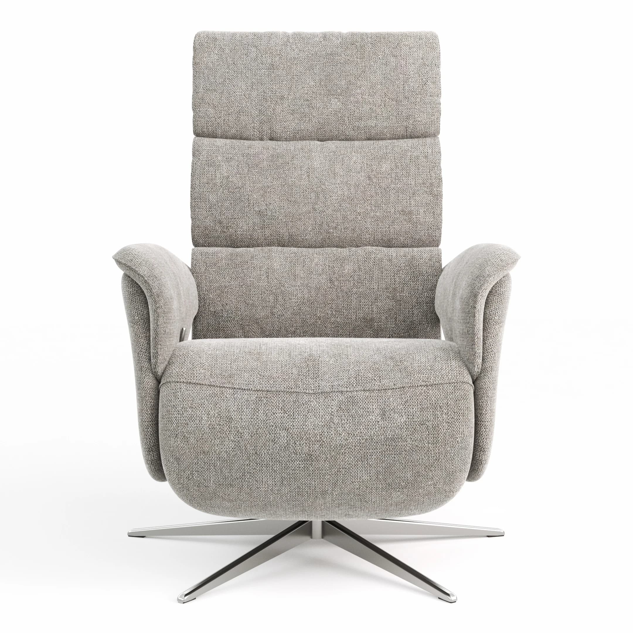 Relaxsessel Amila - Größe M, inkl. Relaxfunktion und Kopfteilverstellung, Stoff, Grau