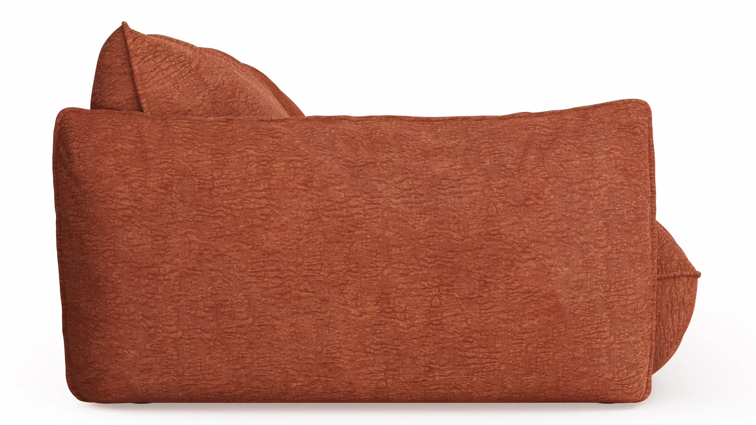 Sofa Fluffy - 4-Sitzer inkl. Rückenlehne verstellbar, Stoff, Kupfer