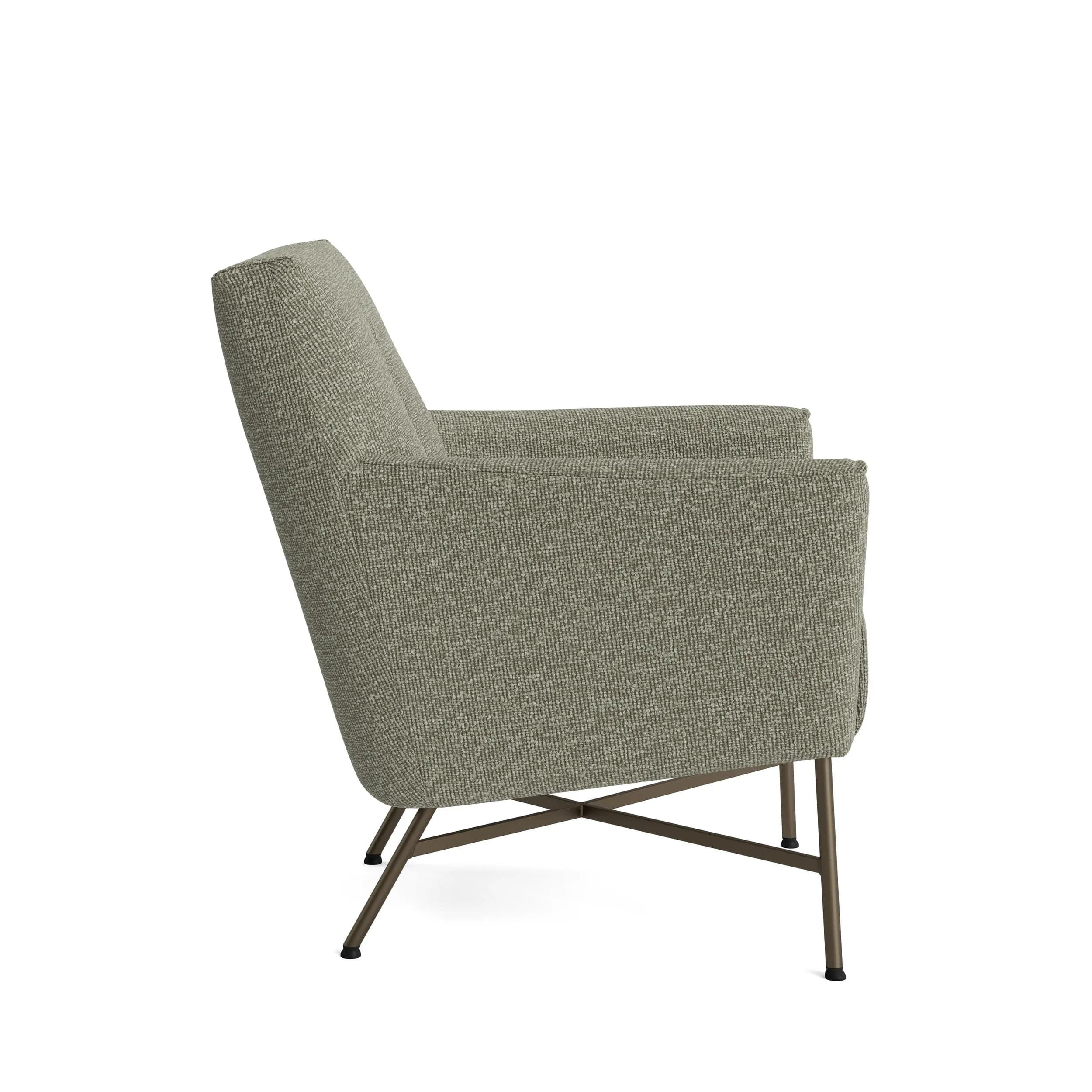 Sessel Serava/Cavo - Stoff, Olivgrün