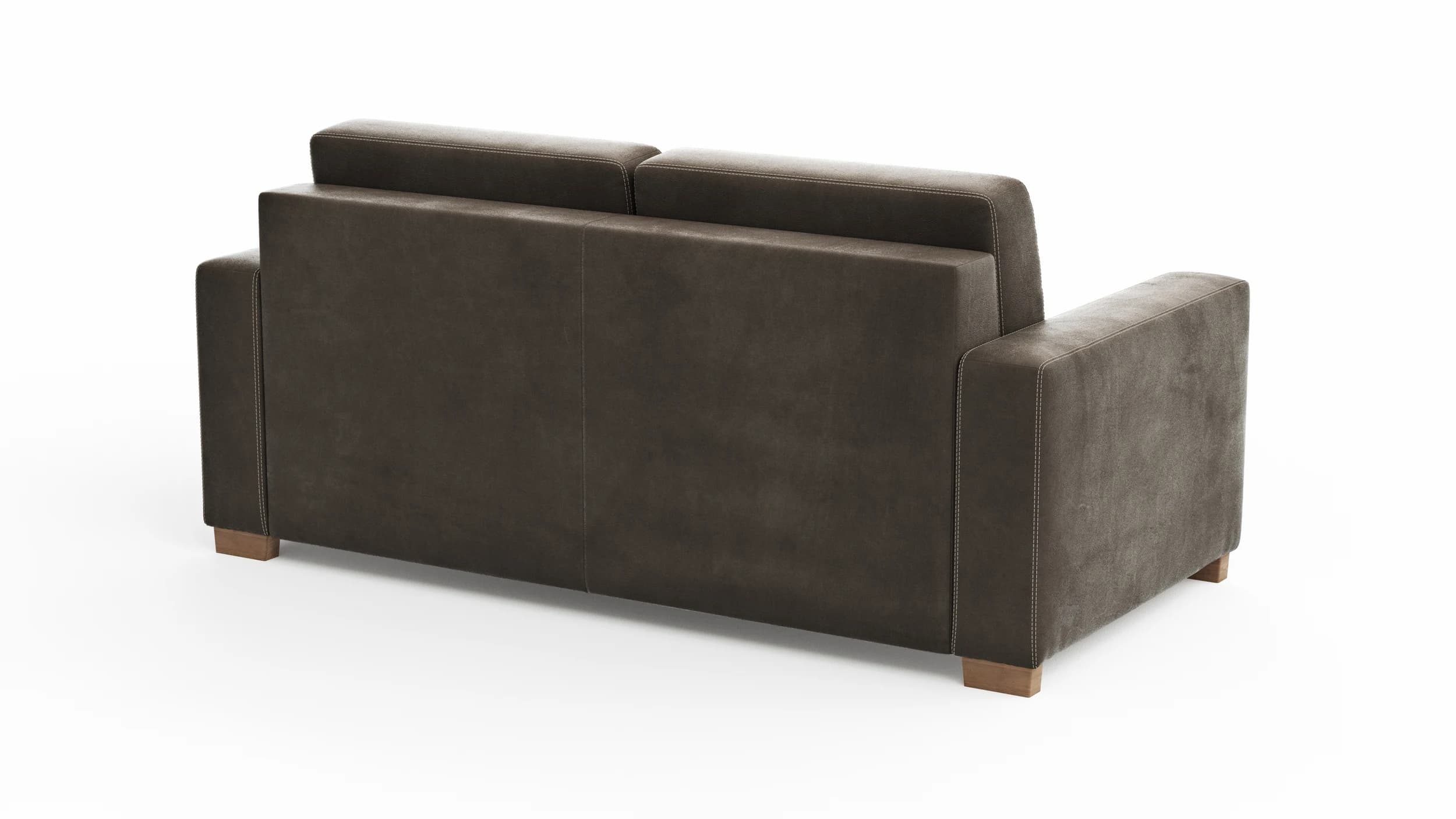 Sofa Lakeville 1 - 2-Sitzer inkl. Schlaffunktion, Stoff, Braun