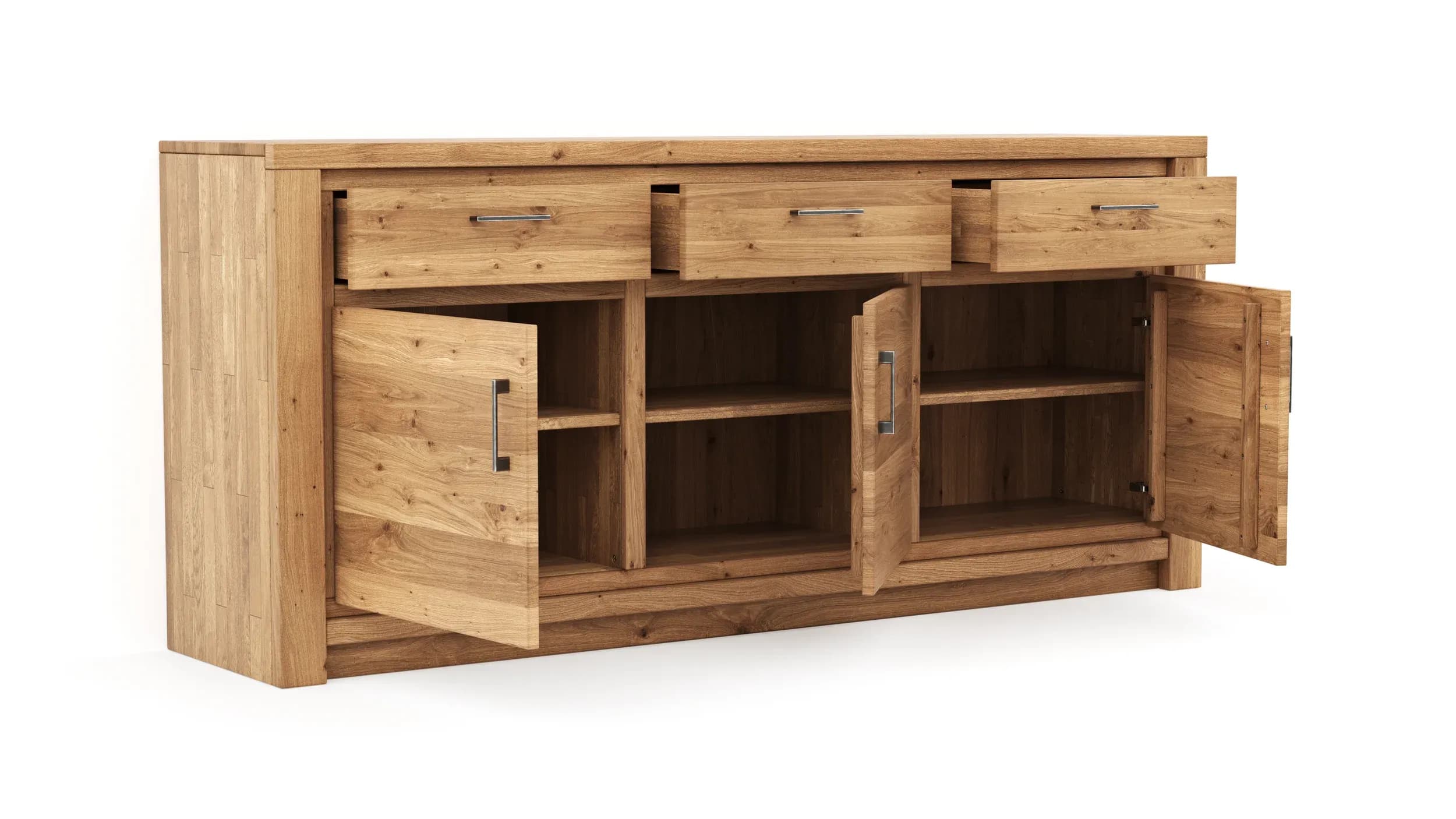 Sideboard Farmingdale - Eiche massiv, natur geölt