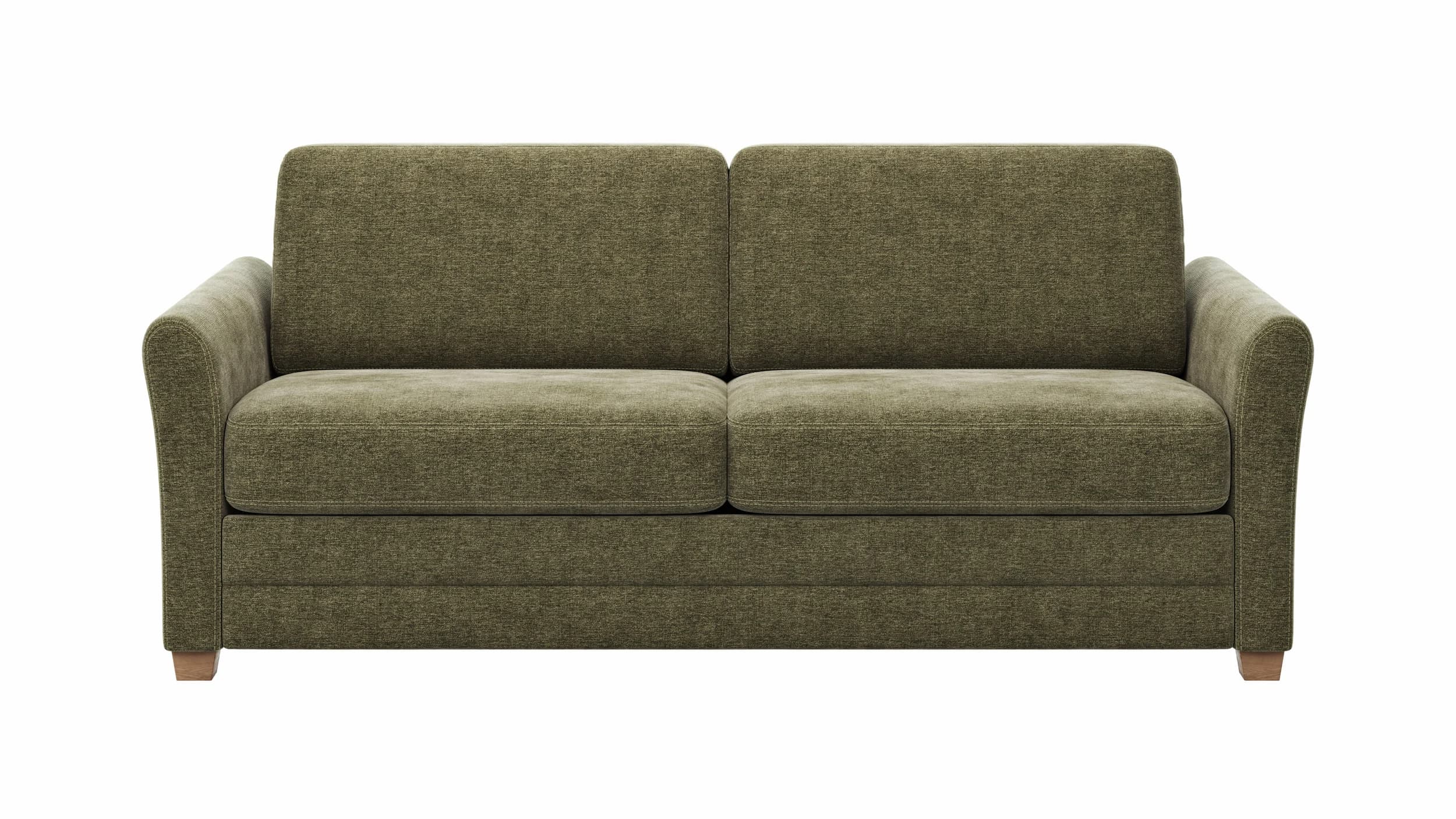 Sofa Lakeville 1 - 2-Sitzer inkl. Schlaffunktion, Stoff, Grün