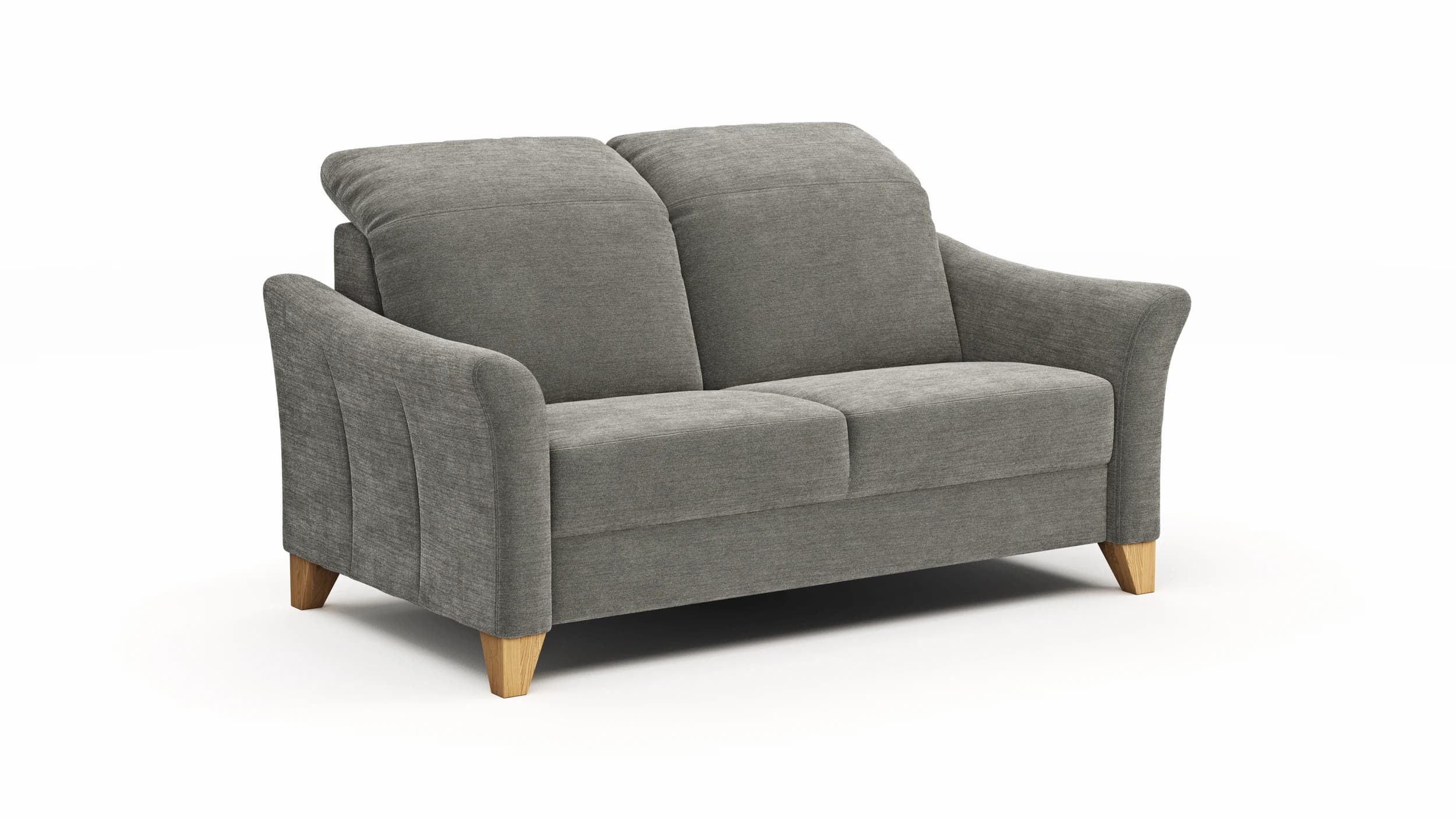 Sofa Canterbury - 2,5-Sitzer, Stoff, Silbergrau