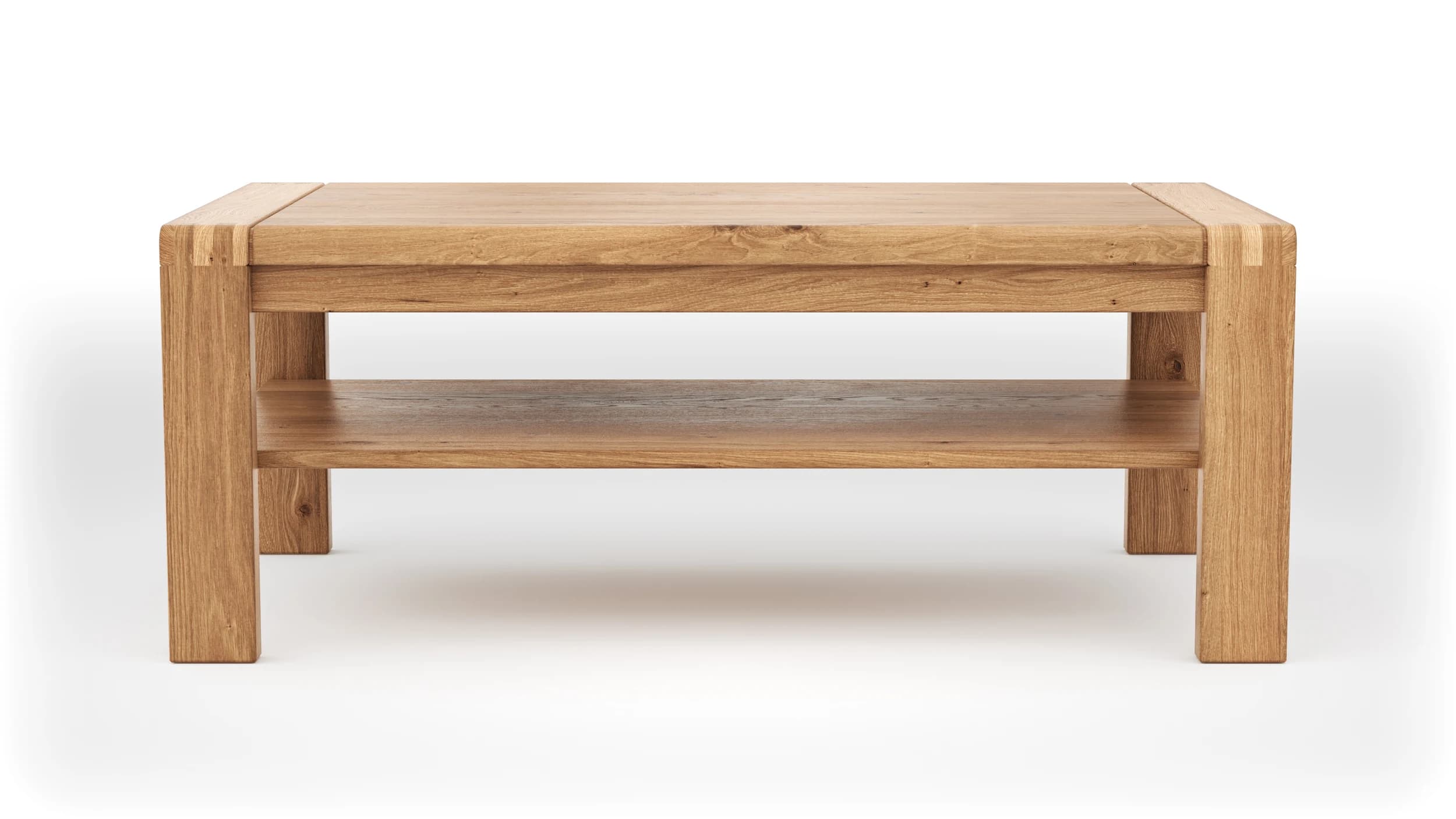 Couchtisch Cartago Soft - BHT ca. 115x45x65 cm, Wildeiche massiv, natur geölt