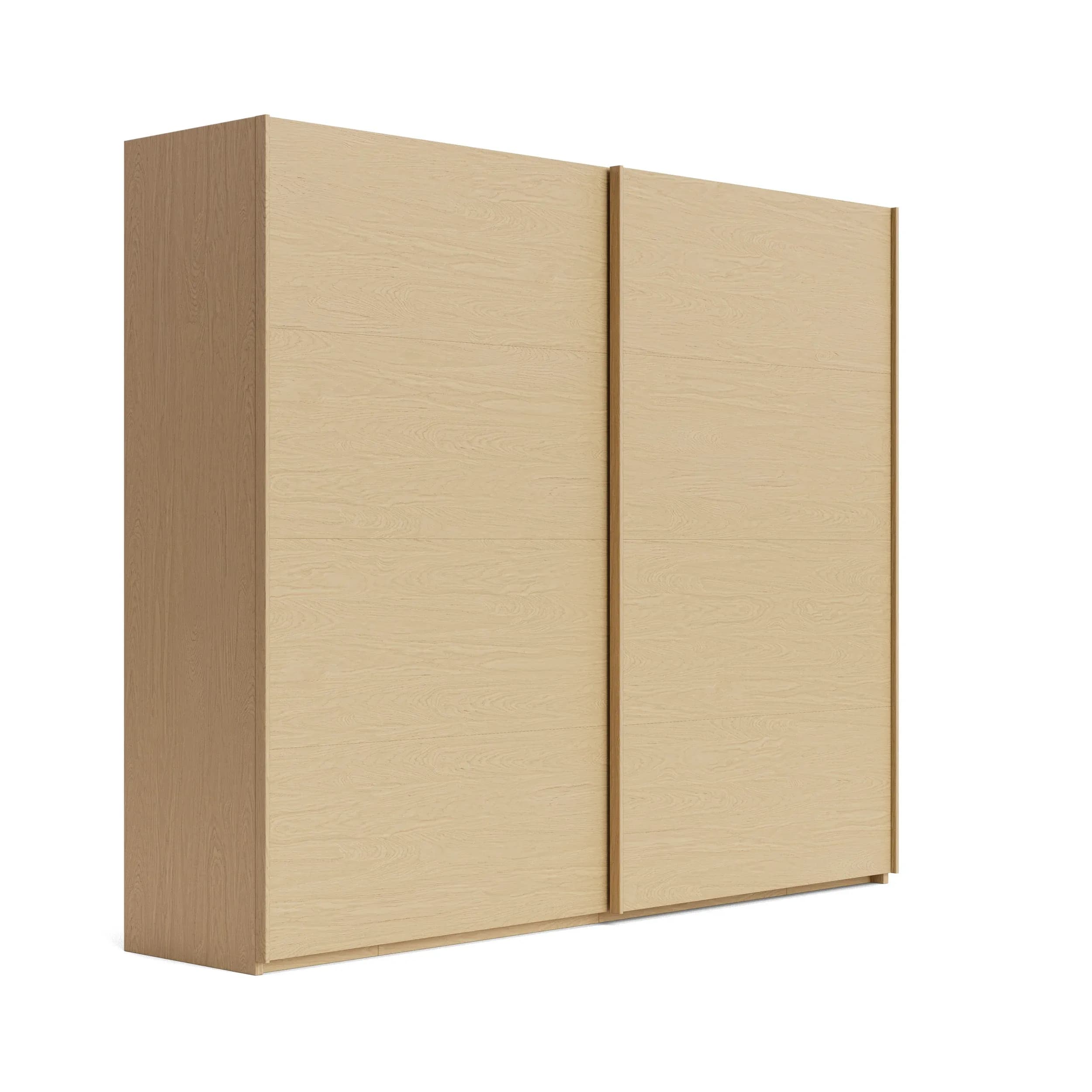 Schwebetürenschrank Caluma - B. ca. 271cm, Furnier, Balkeneiche