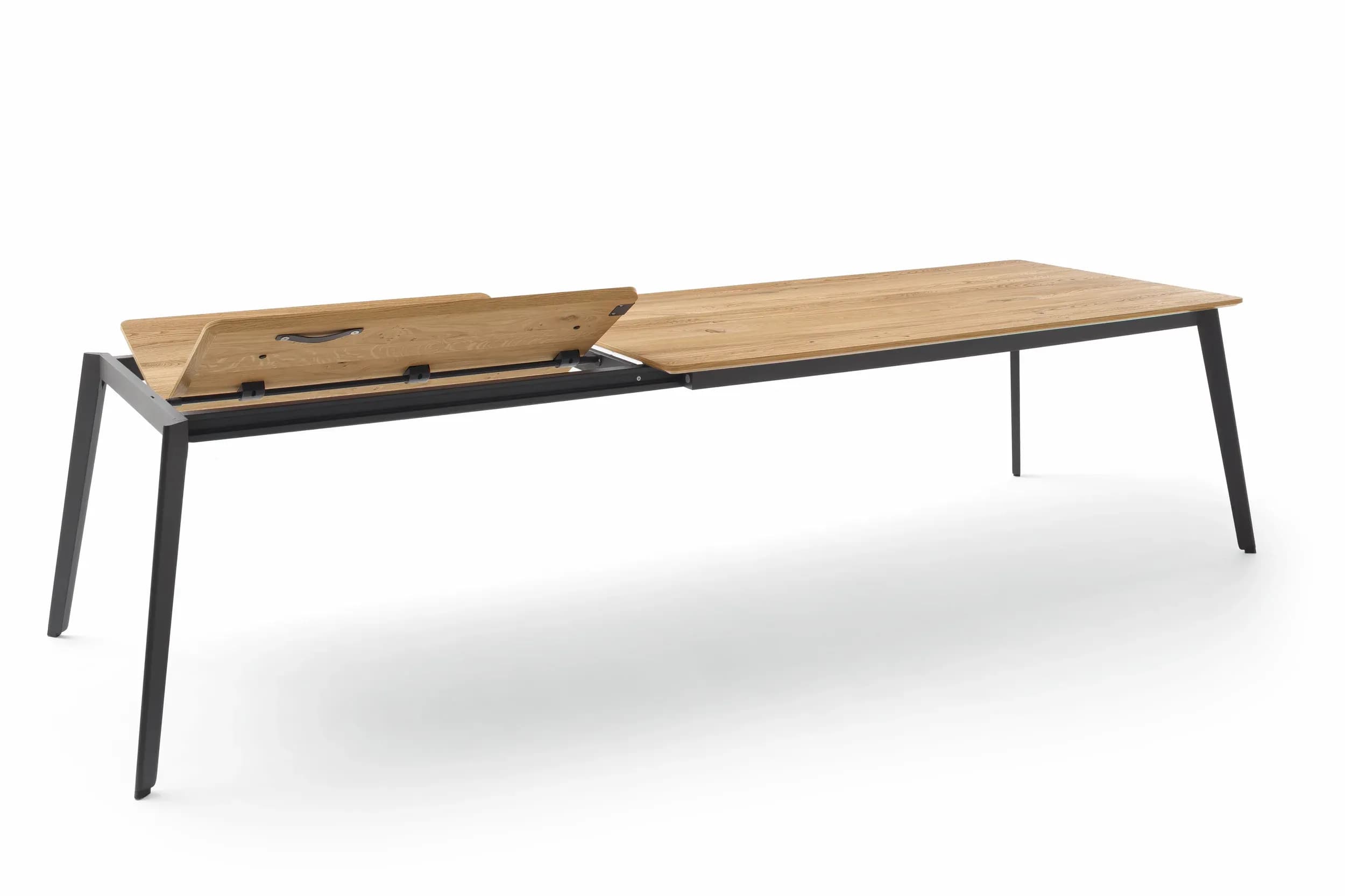 Esstisch - ausziehbar, LB ca. 190-290x100 cm, Wildeiche Furnier