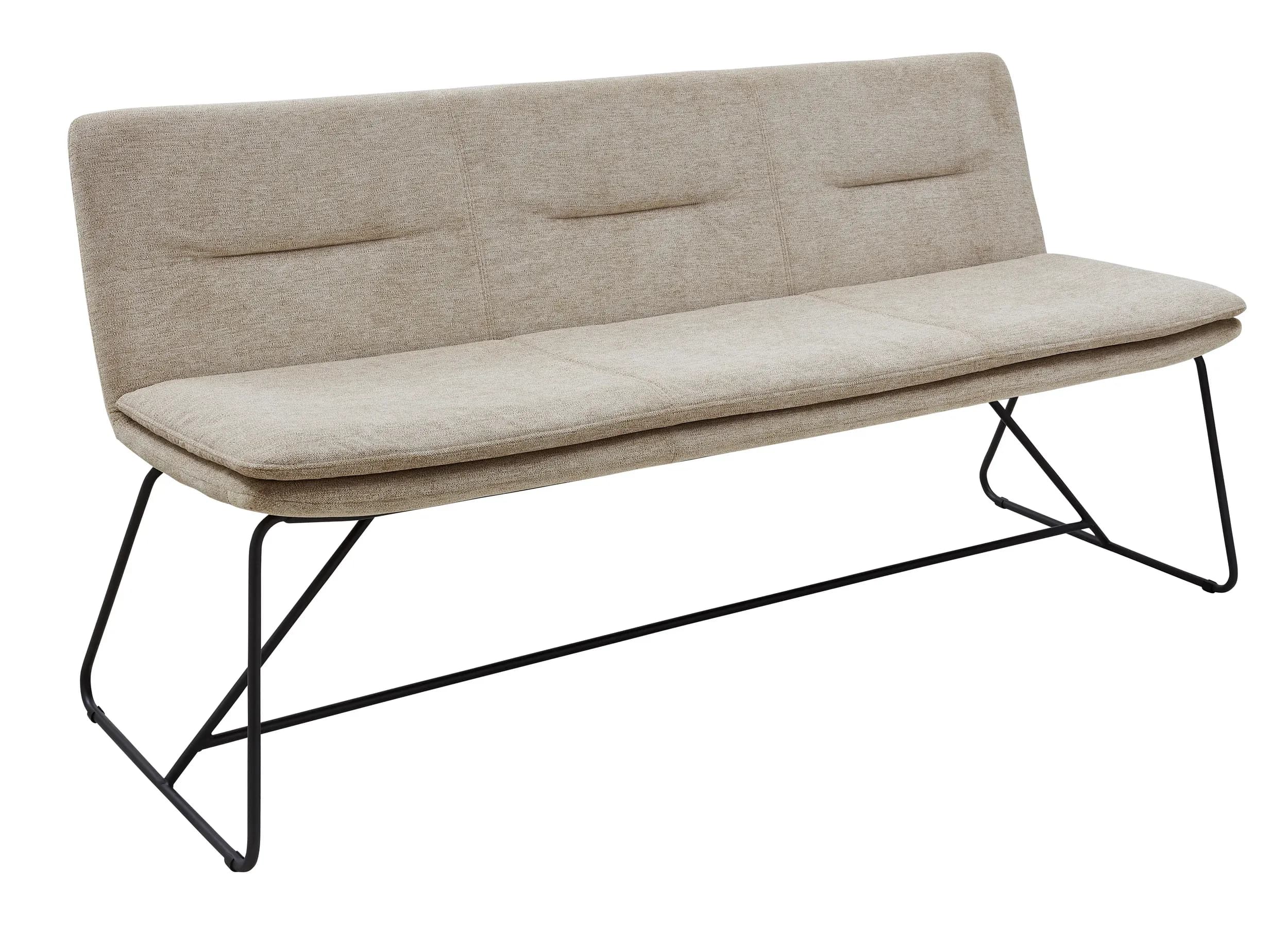 Polsterbank Macano - B ca. 180 cm, Stoff, Beige