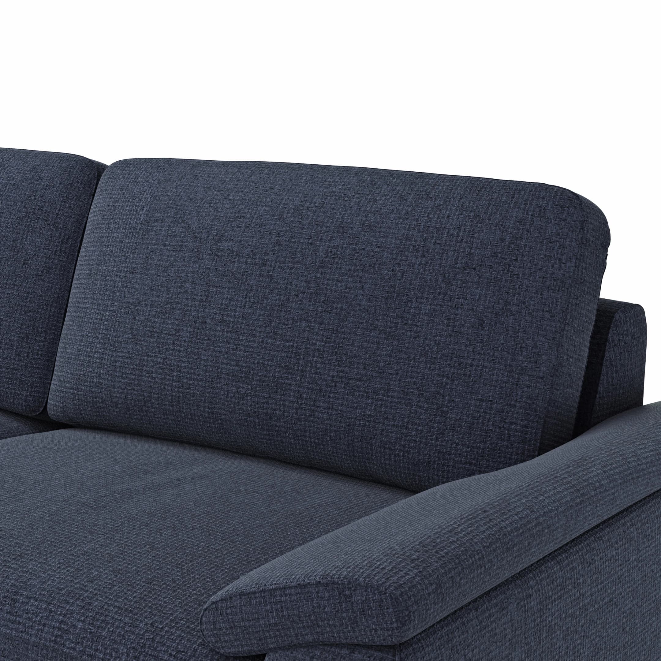 Ecksofa Oviedo - Ecke links mit 2,5-Sitzer, Stoff, Dunkelblau