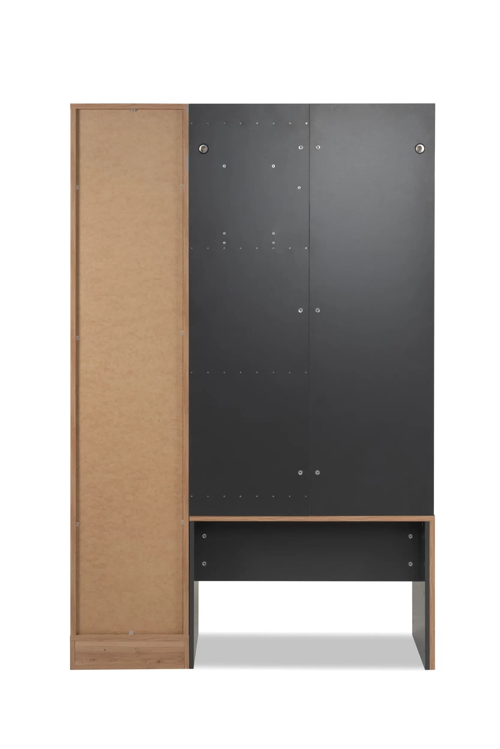 Kompaktgarderobe - Artisan Eiche Nachbildung, Anthrazit