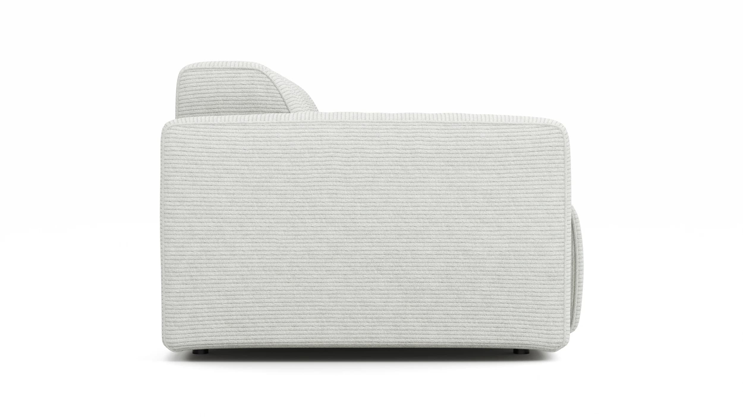 Sofa Elementos - 3-Sitzer XL, Stoff, Weiß