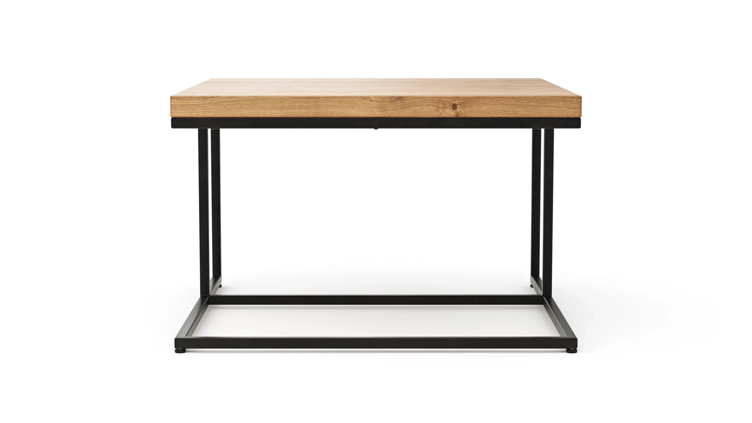 Couchtisch Farmingdale - LBH ca. 75x75x47 cm, Eiche massiv, natur geölt