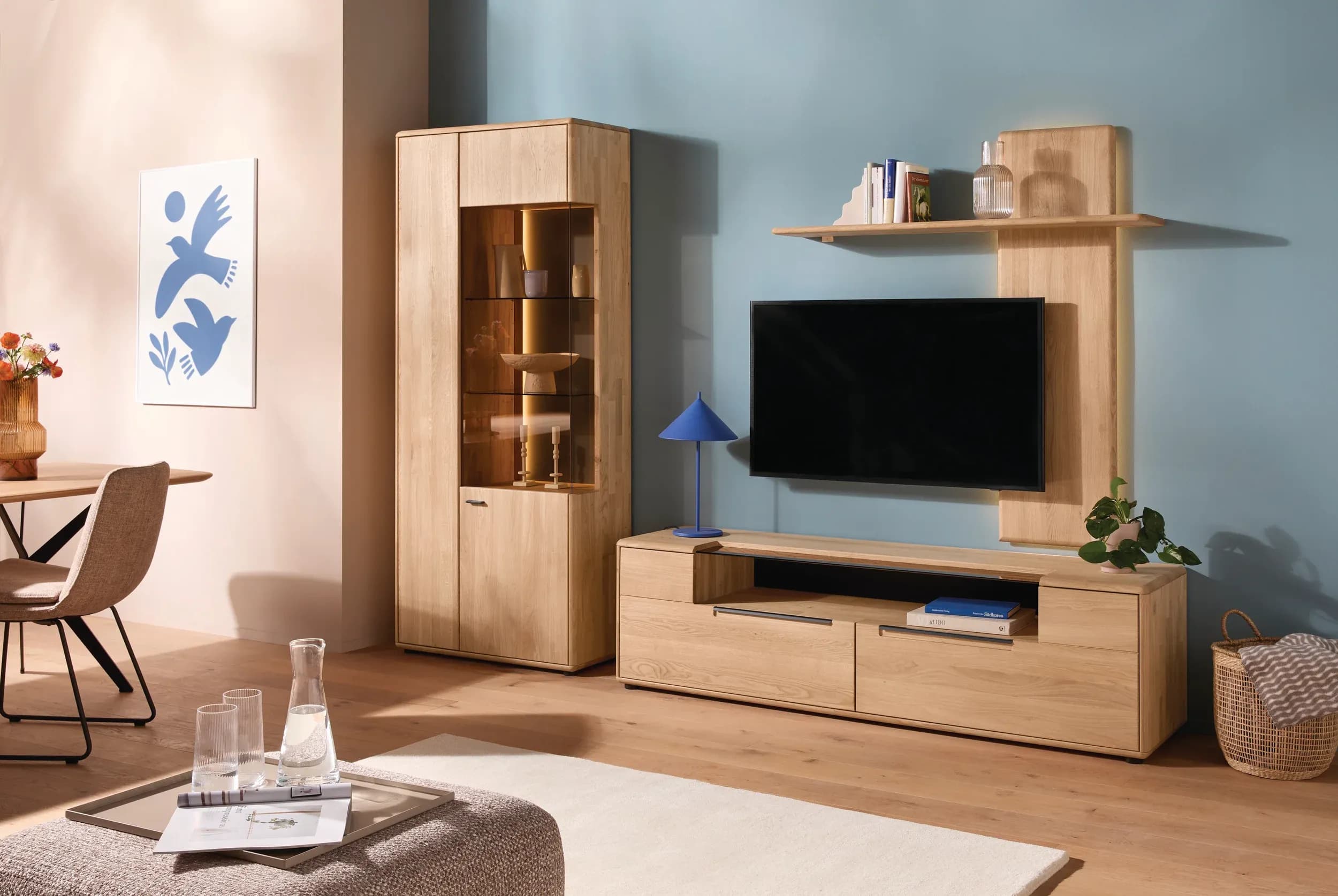 Vitrine Calpe - Eiche massiv, legno geölt