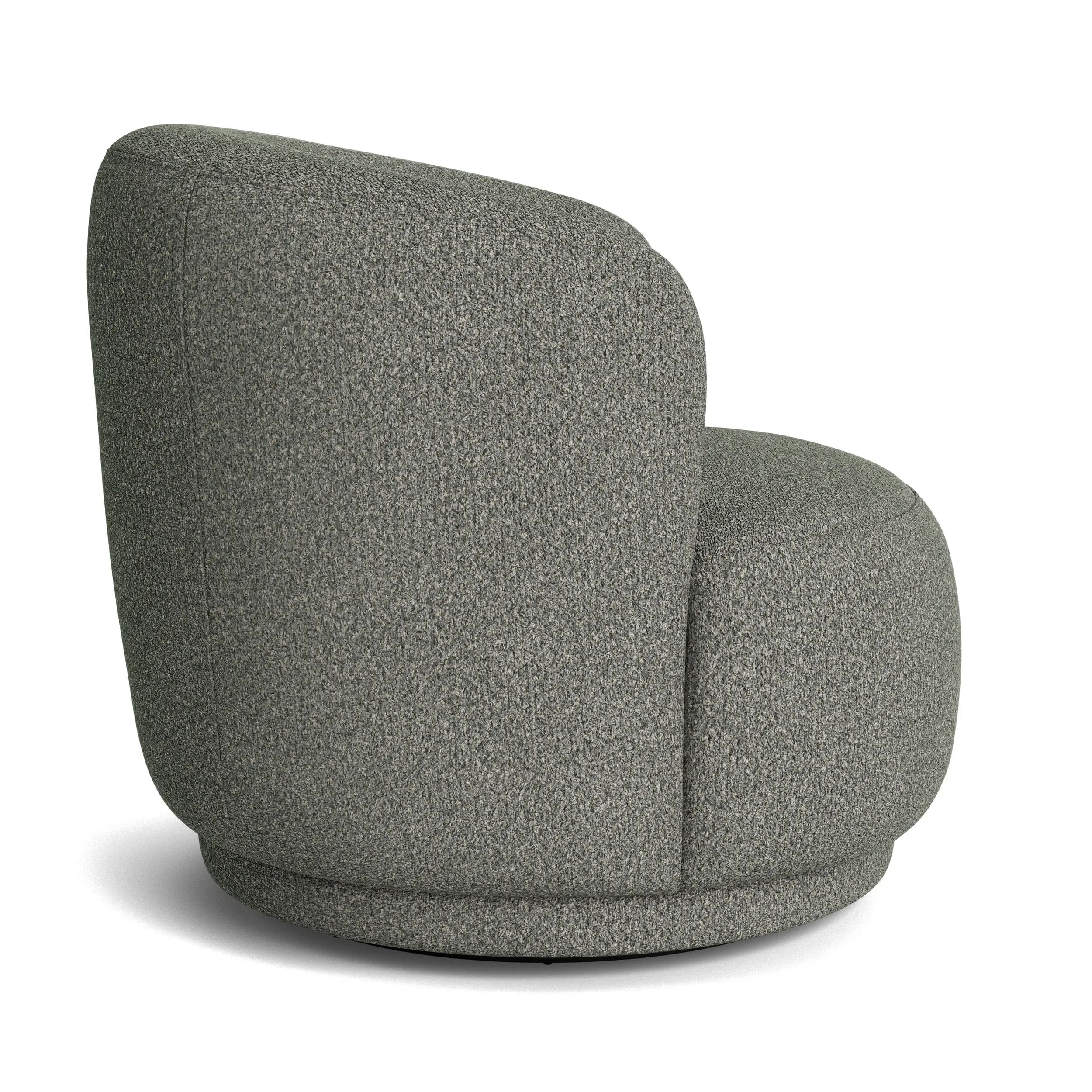 Sessel Yaroma - drehbar, Stoff, Schlamm