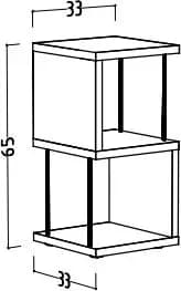 Regal - B ca. 33 cm, Asteiche