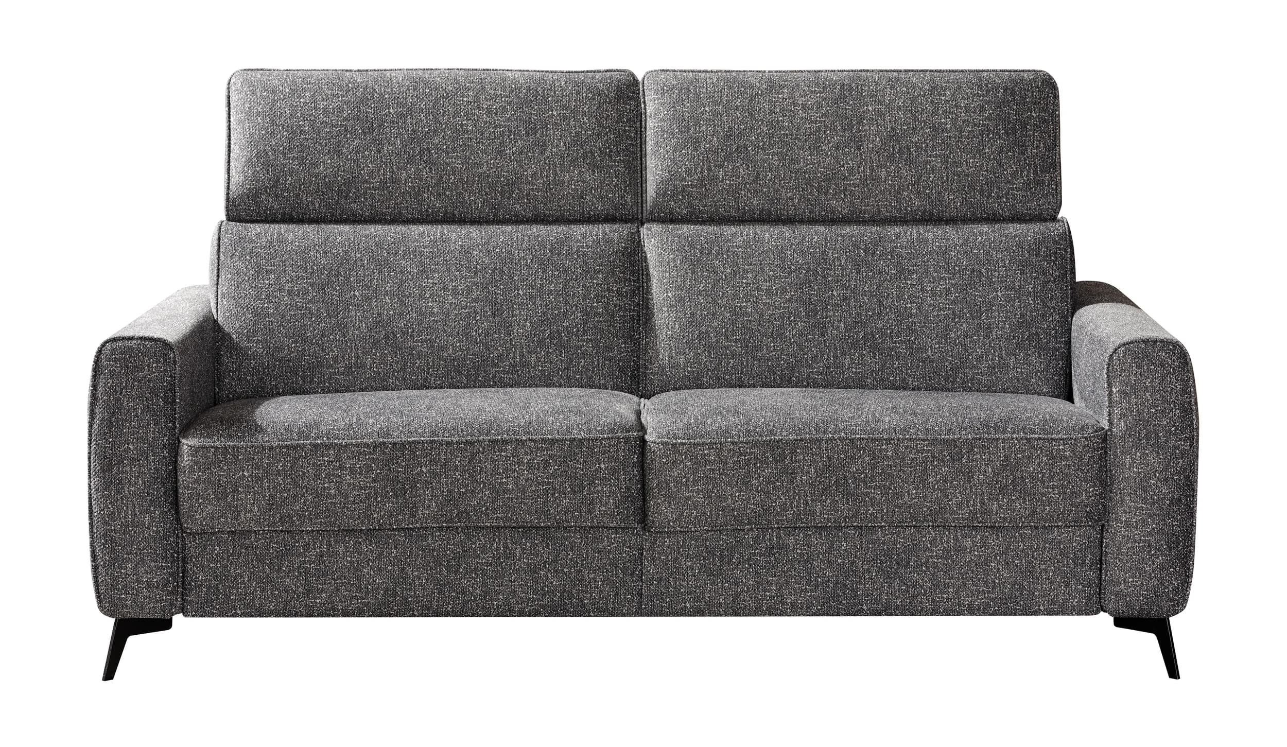 Schlafsofa EM Seipa - Kopfteil verstellbar, Stoff, Grau