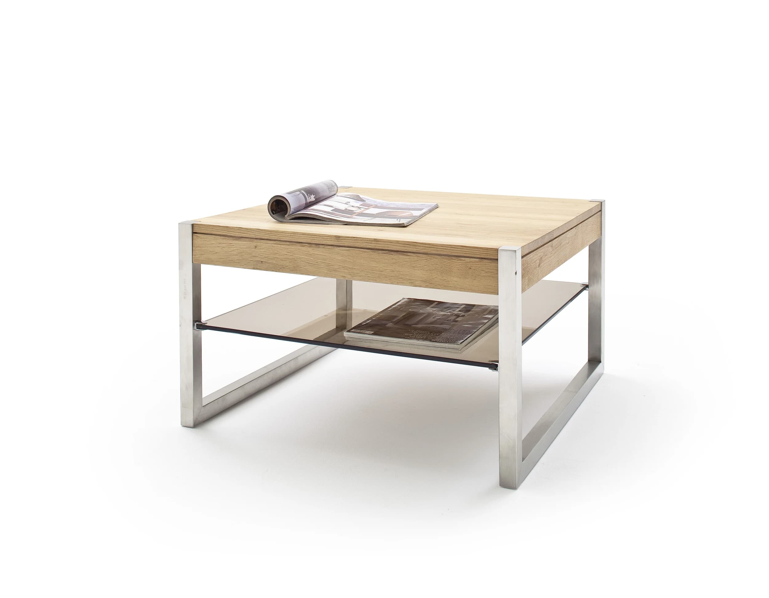 Couchtisch - LBH ca. 65x65x38 cm, Asteiche massiv