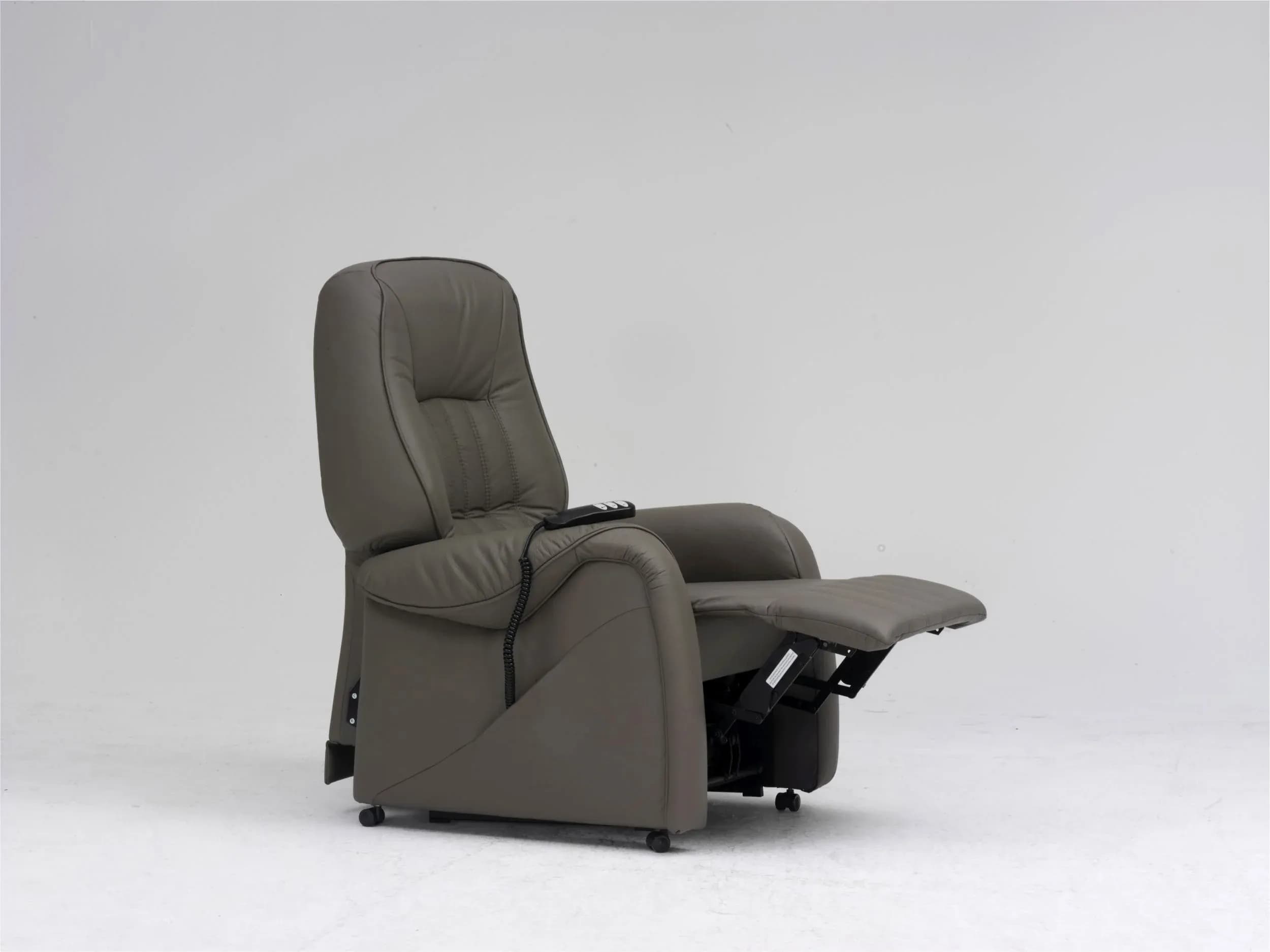 Sessel - Relaxfunktion 2-motorisch, Aufstehhilfe, Leder, Braun