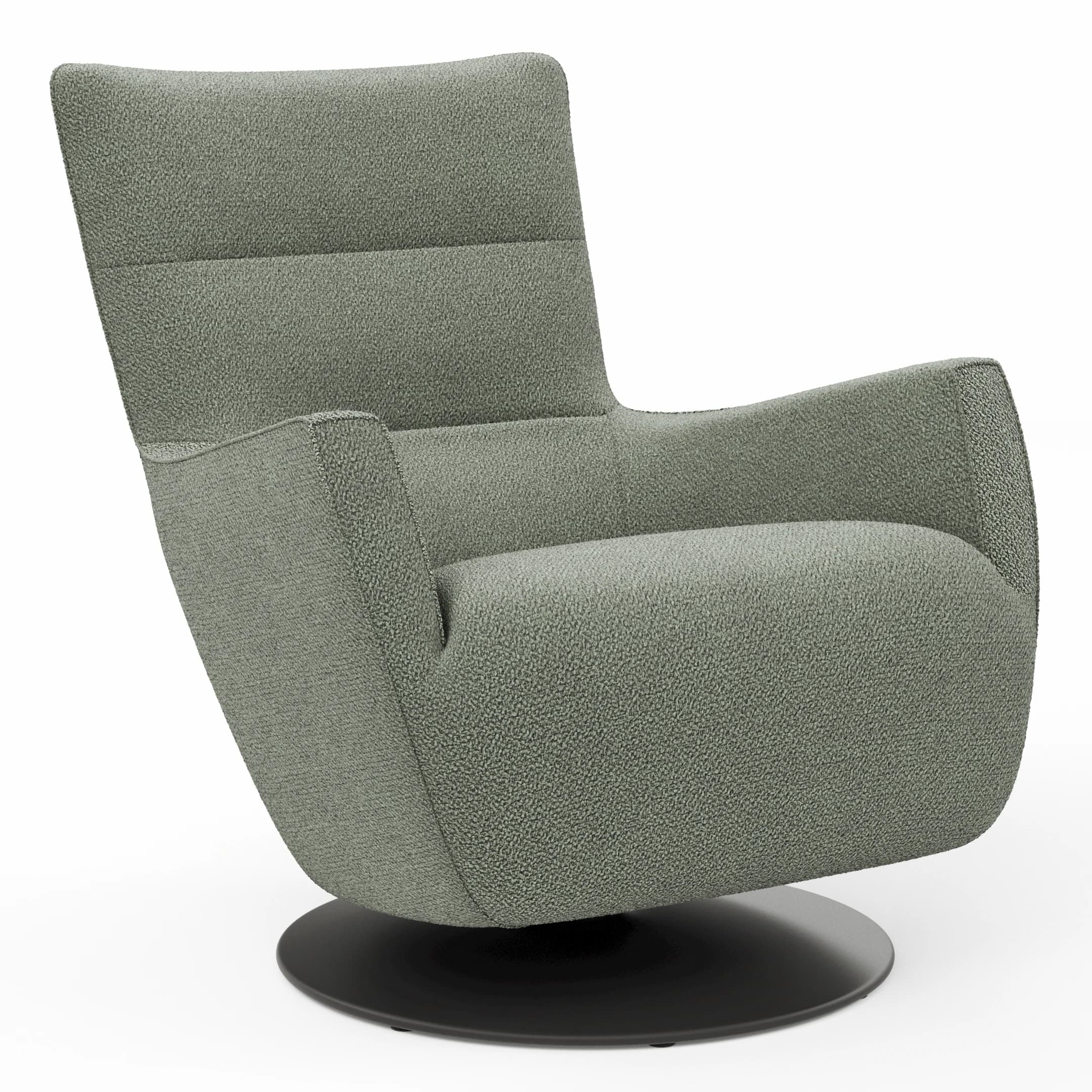 Sessel Lilaia - inkl. Dreh- und Wippfunktion, Stoff, Olivgrün