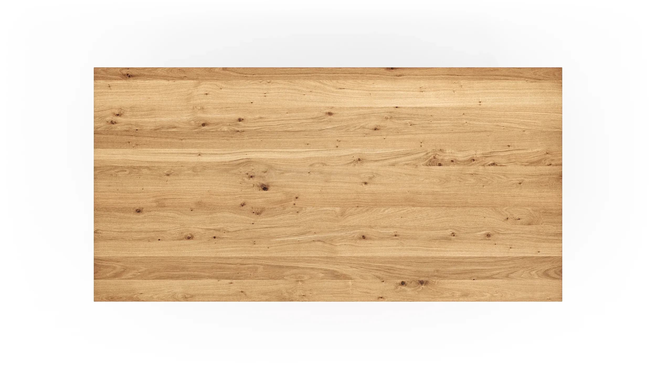 Esstisch Farmingdale - ausziehbar, mit Alubeschlag, LB ca. 200x100 cm, Eiche massiv, natur geölt