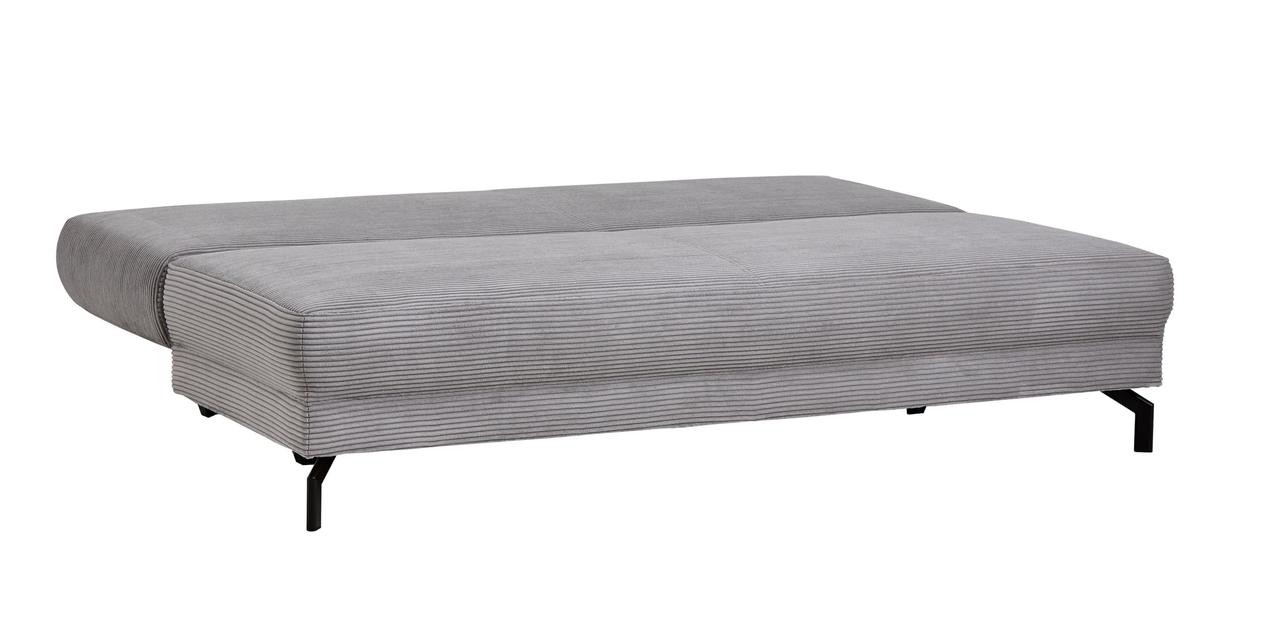 Schlafsofa Salema - 3-Sitzer mit Schlaffunktion (Liegefläche ca. 150x200cm), Stoff, Hellgrau