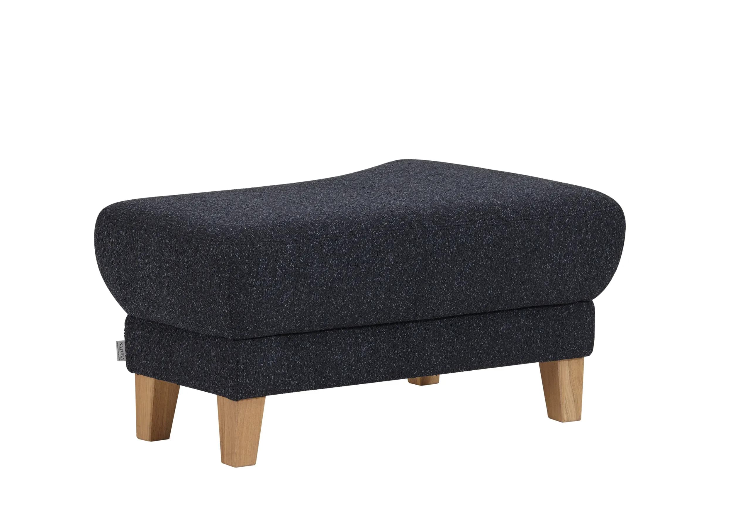 Hocker Stamford - gebogen, Links, LB ca. 89x65 cm, Stoff, Dunkelblau