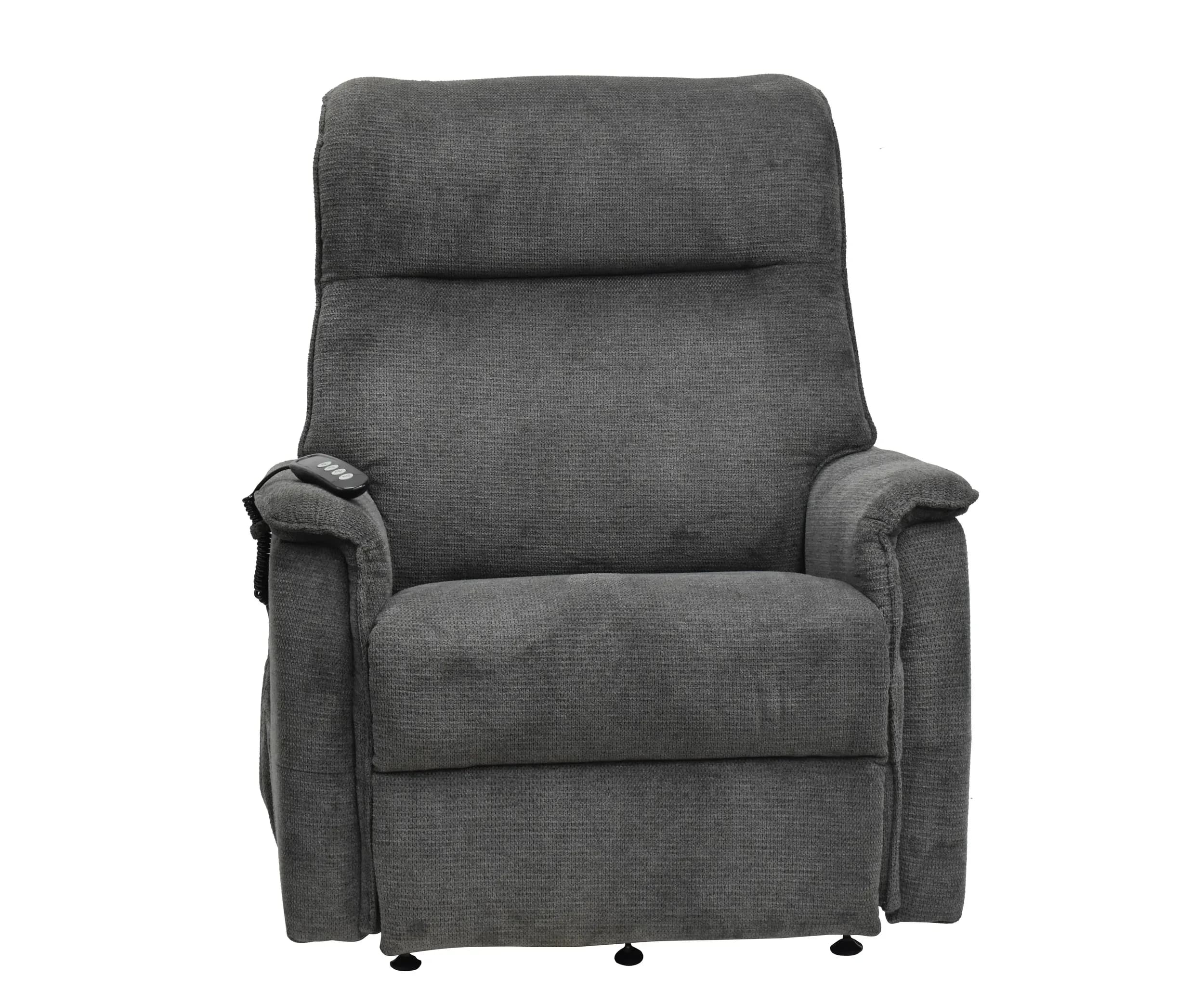 TV-Sessel MIKLAS - Aufstehhilfe, Relaxfunktion, Stoff, Grau