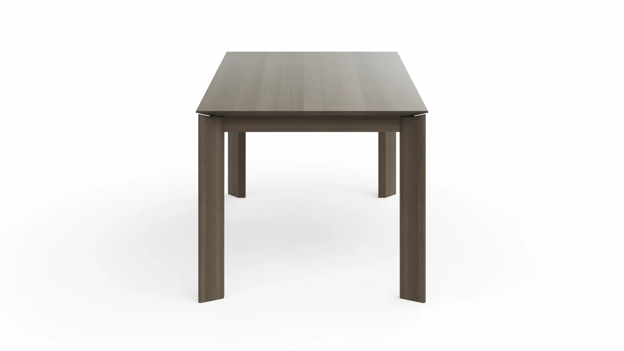 Esstisch Saratoga - ausziehbar, LB ca. 200x95 cm, Buche massiv, silbergrau geölt