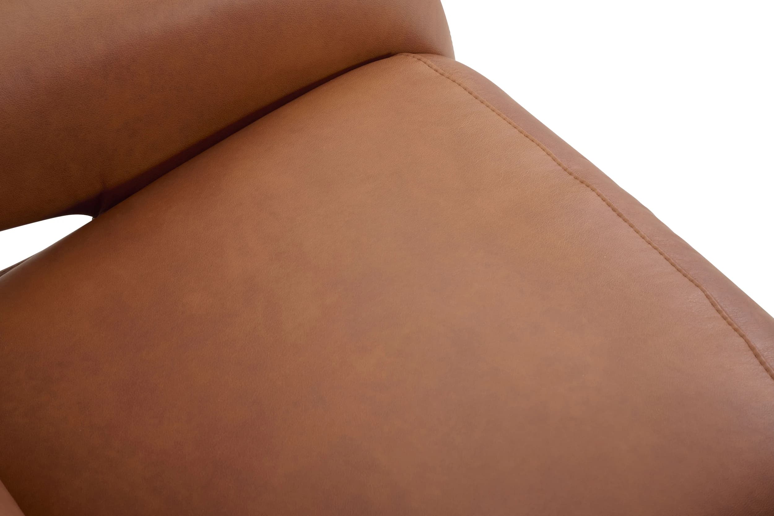 Sessel - Relaxfunktion motorisch, Leder, Rost