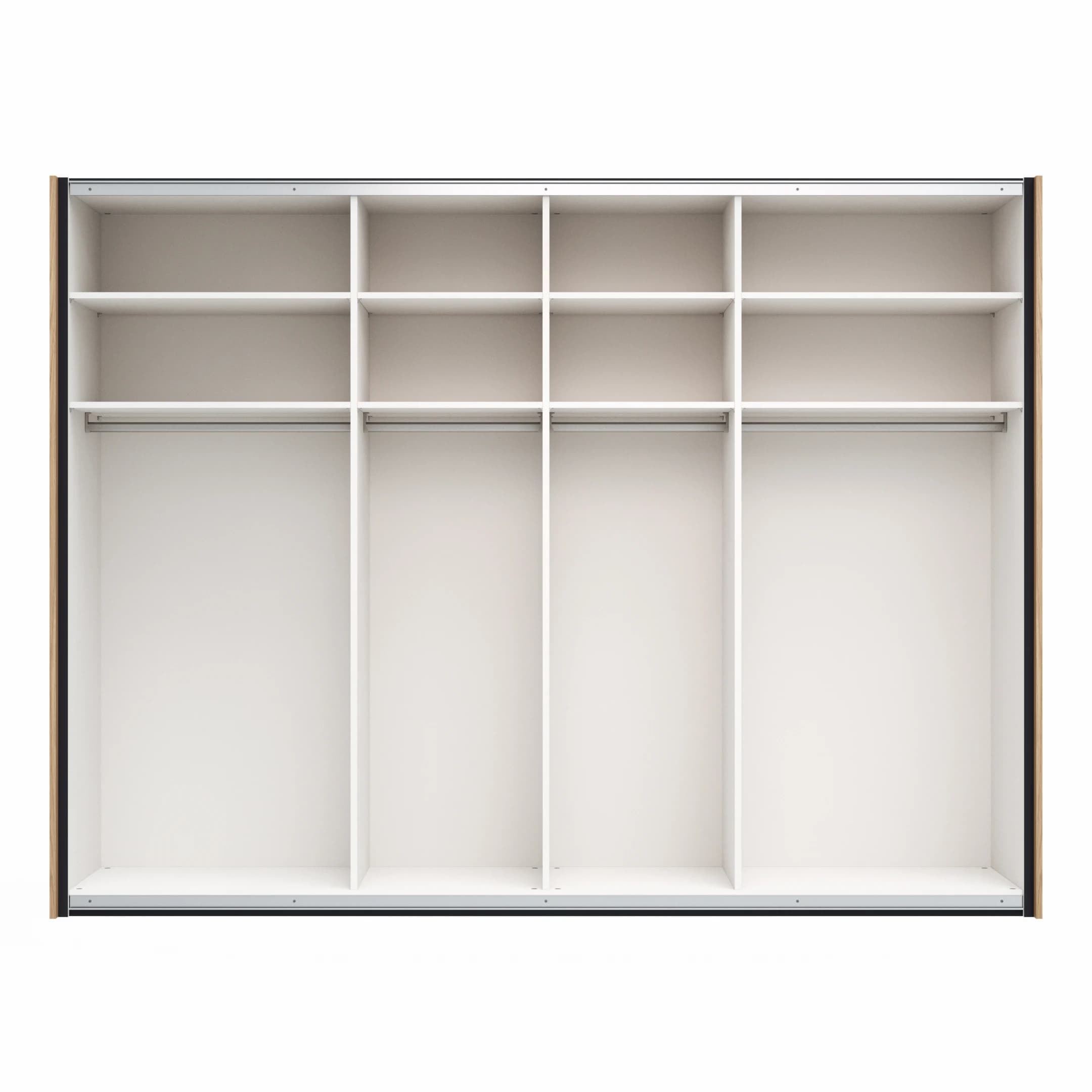 Schwebetürenschrank Viana - BHT ca. 300x230x68 cm, Anthrazit