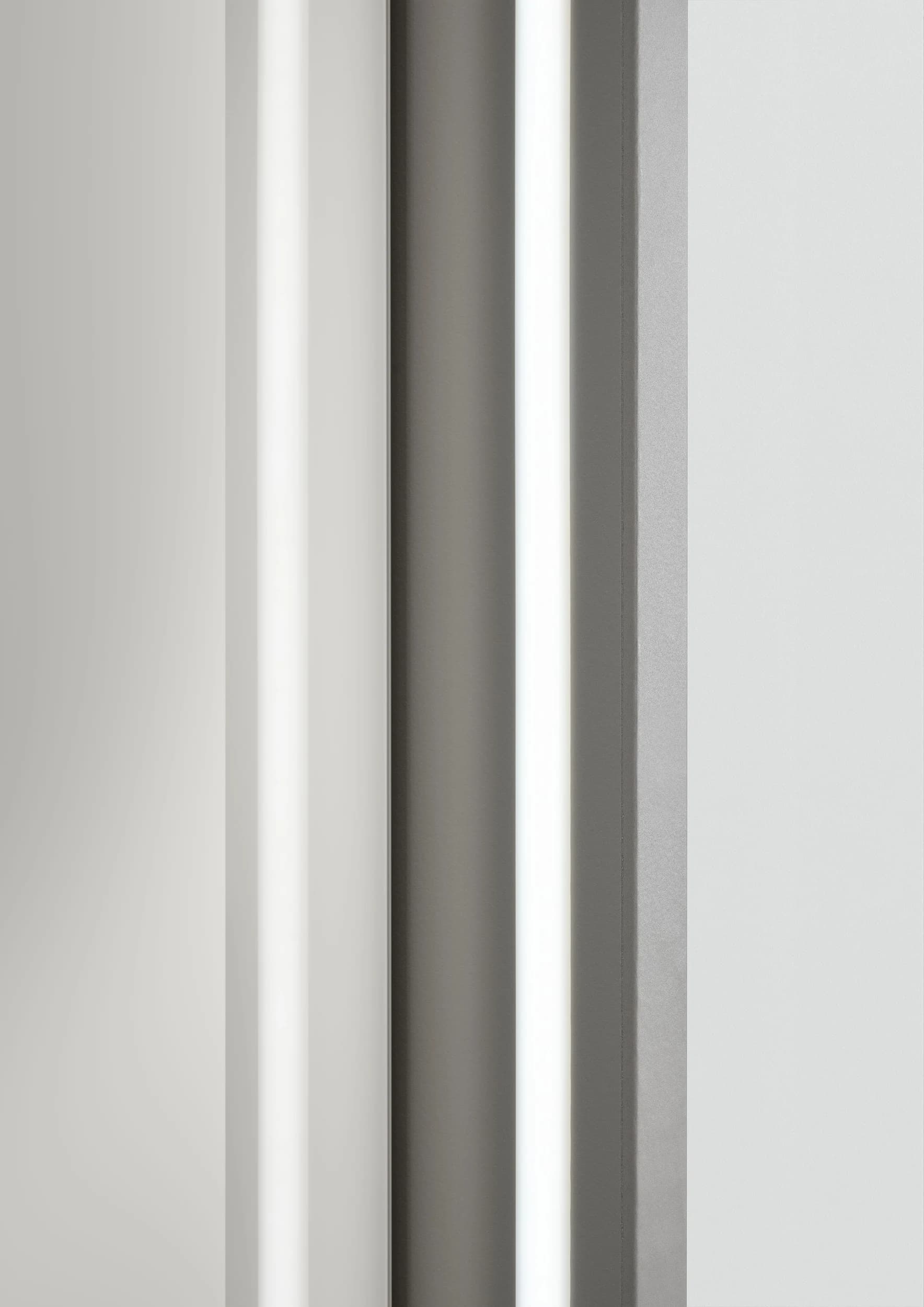 Drehtürenschrank Marbella - B. ca. 302cm, Korpus, Front Glas, Weiß