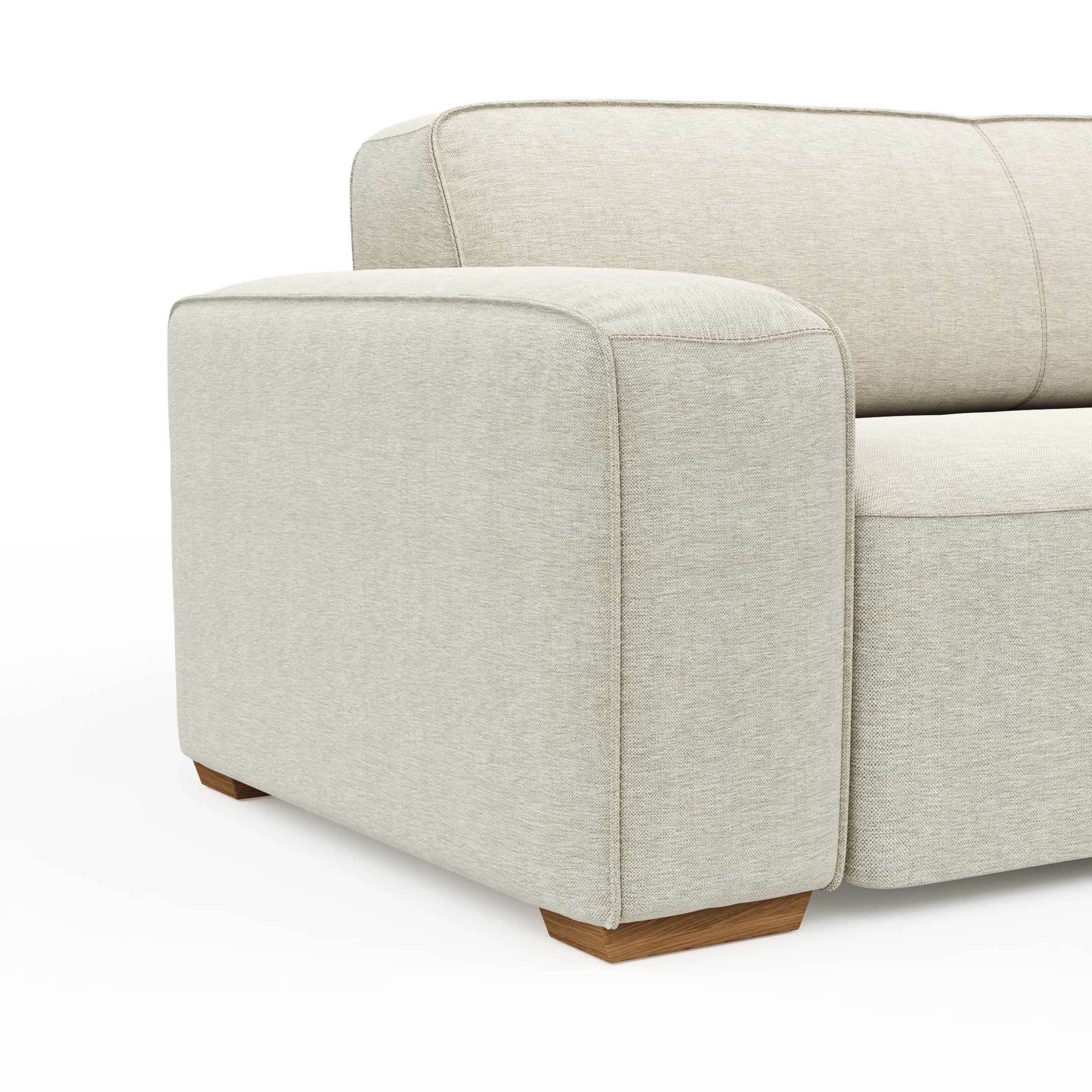 Sofa Denver - 3-Sitzer, Stoff, Natur