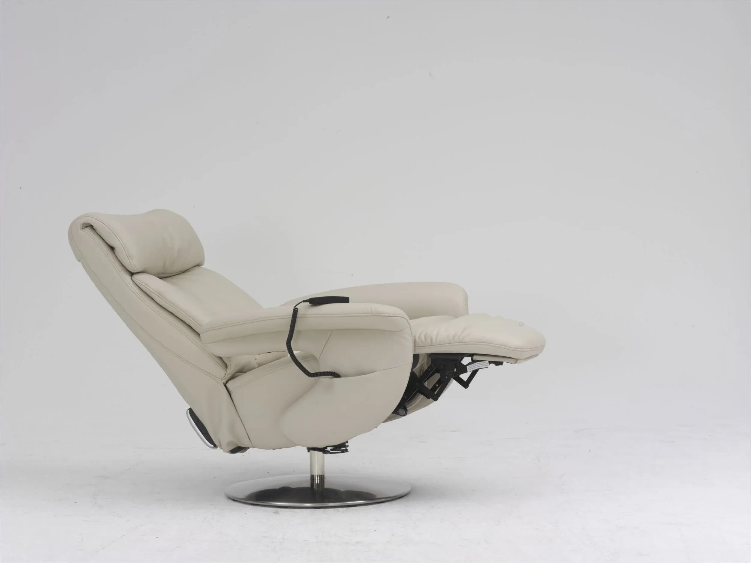 Sessel - Relaxfunktion, Leder, Marmor