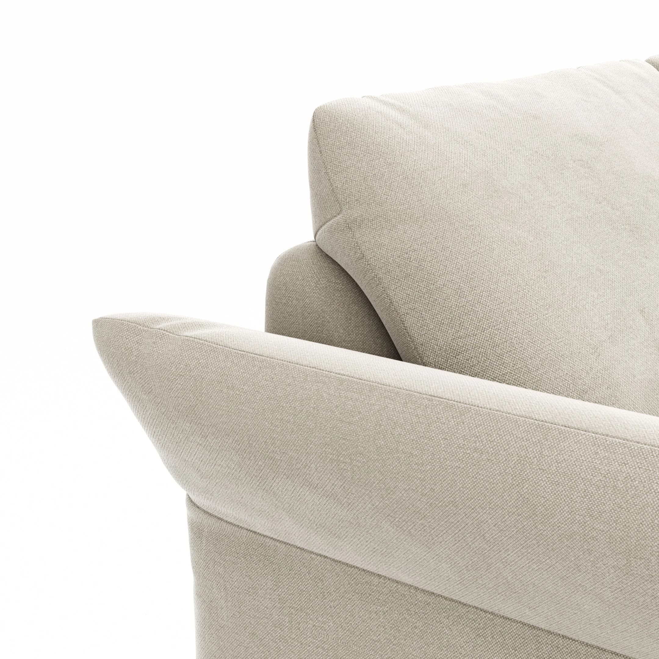 Sofa Gotera -  2,5-Sitzer inkl. Rückenlehne verstellbar, Stoff, Natur