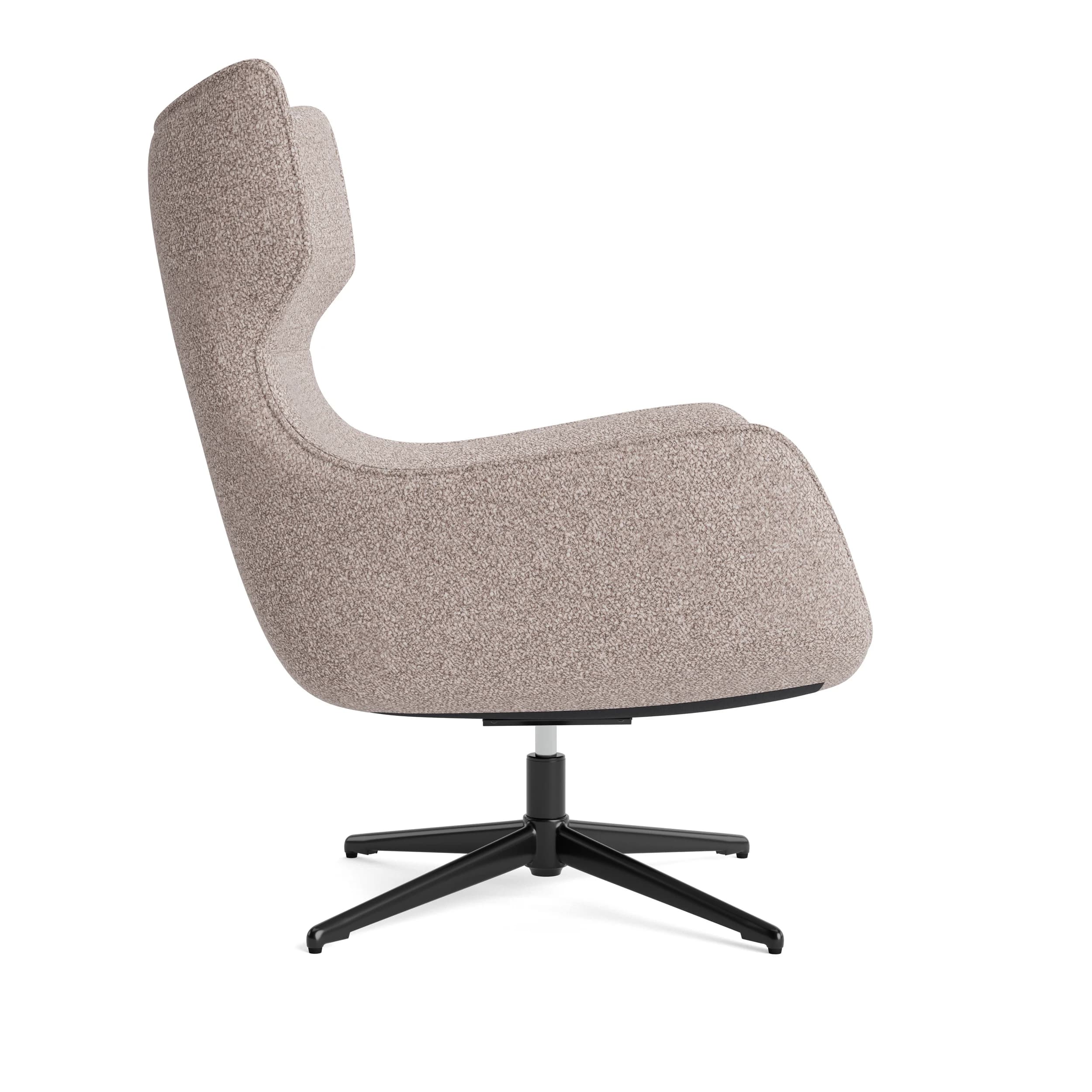 Sessel Elgora - drehbar, Stoff, Sand