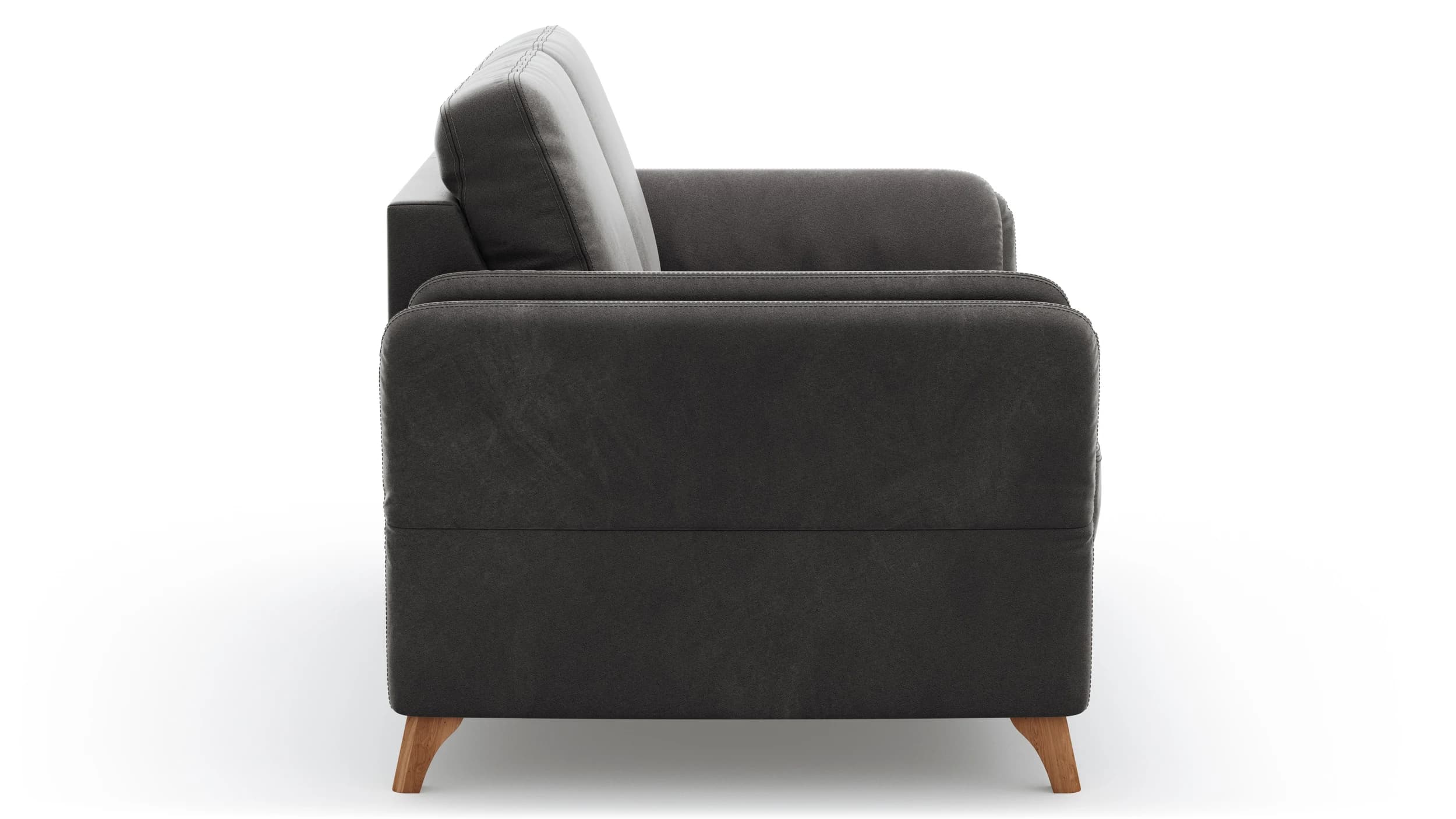 Sofa Vayra - 2,5-Sitzer, Stoff, Anthrazit