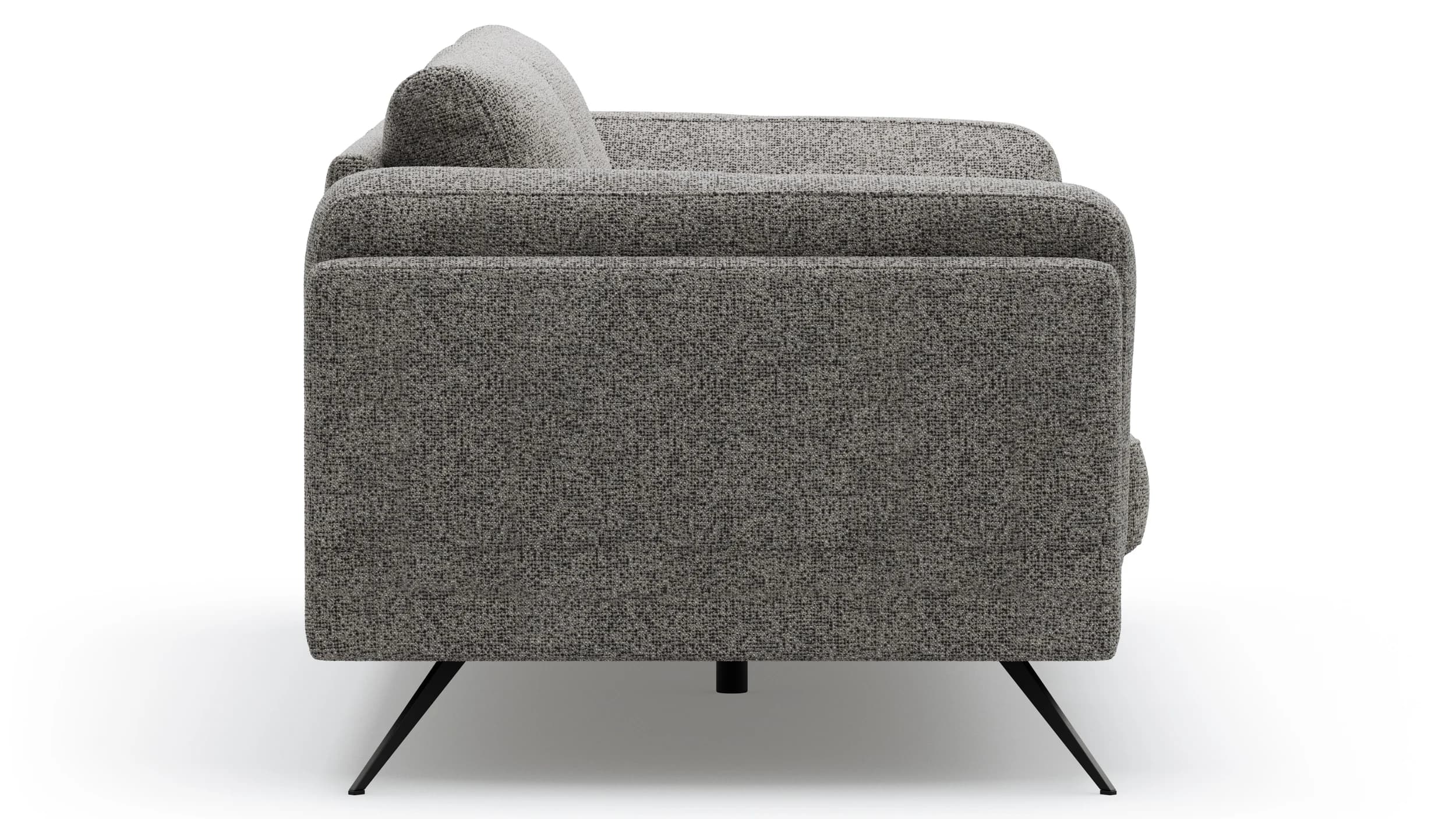 Sofa Valdemoro - 3-Sitzer, Stoff, Grau