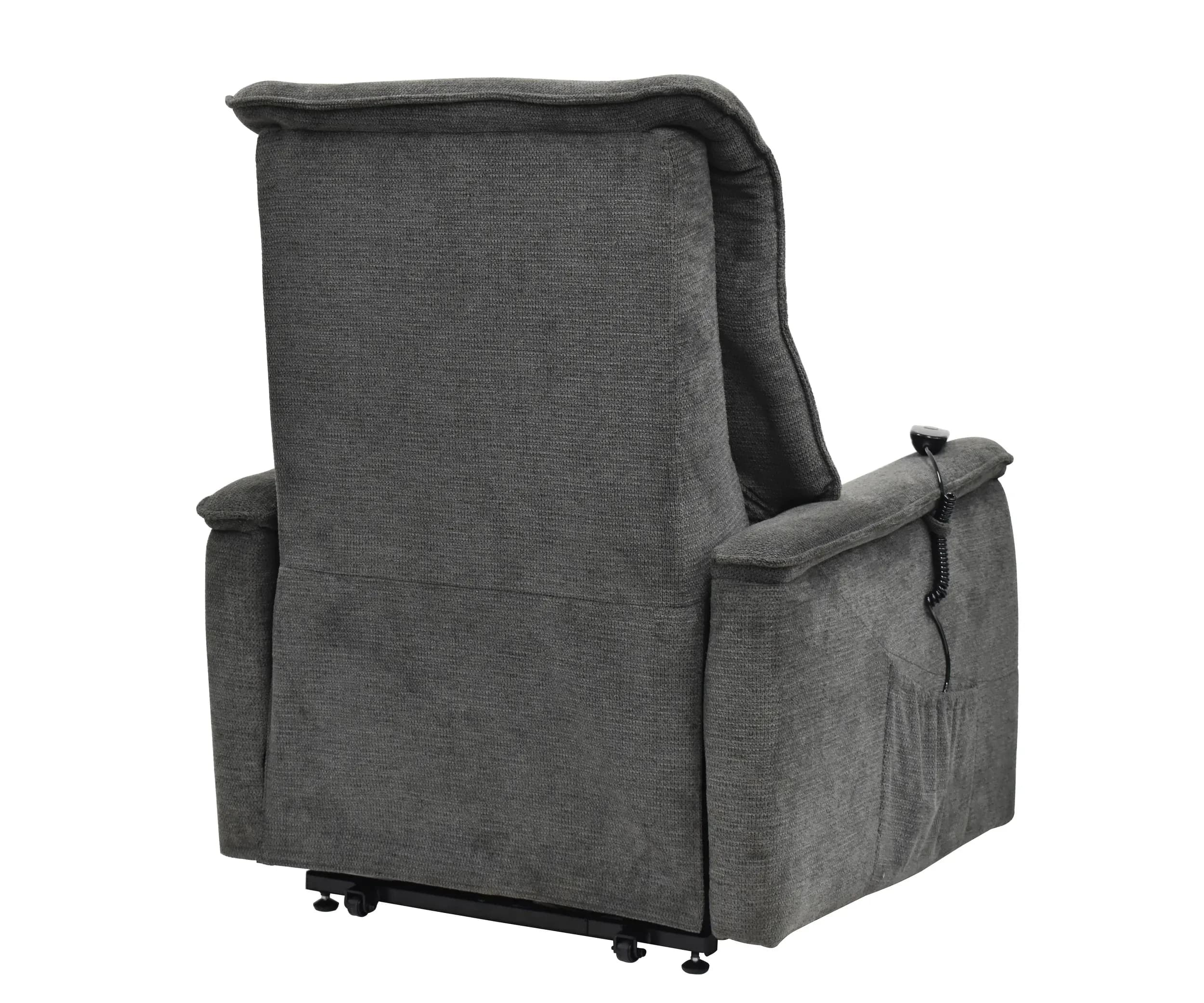 TV-Sessel MIKLAS - Aufstehhilfe, Relaxfunktion, Stoff, Grau